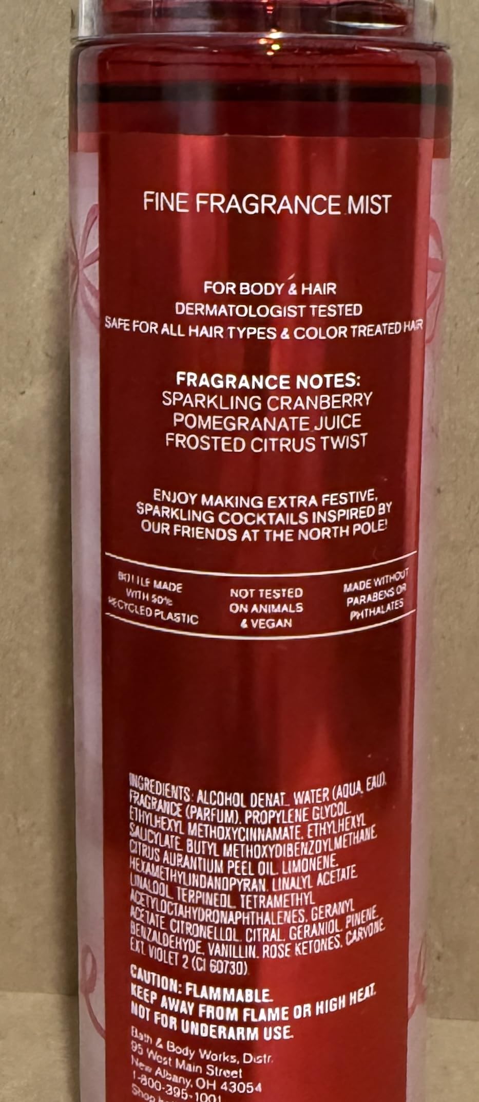 Bath & Body Works Mrs Claus Cocktail Fine Fragrance Mist 8 Ounces Beauty & Personal Care Bath & Body Works