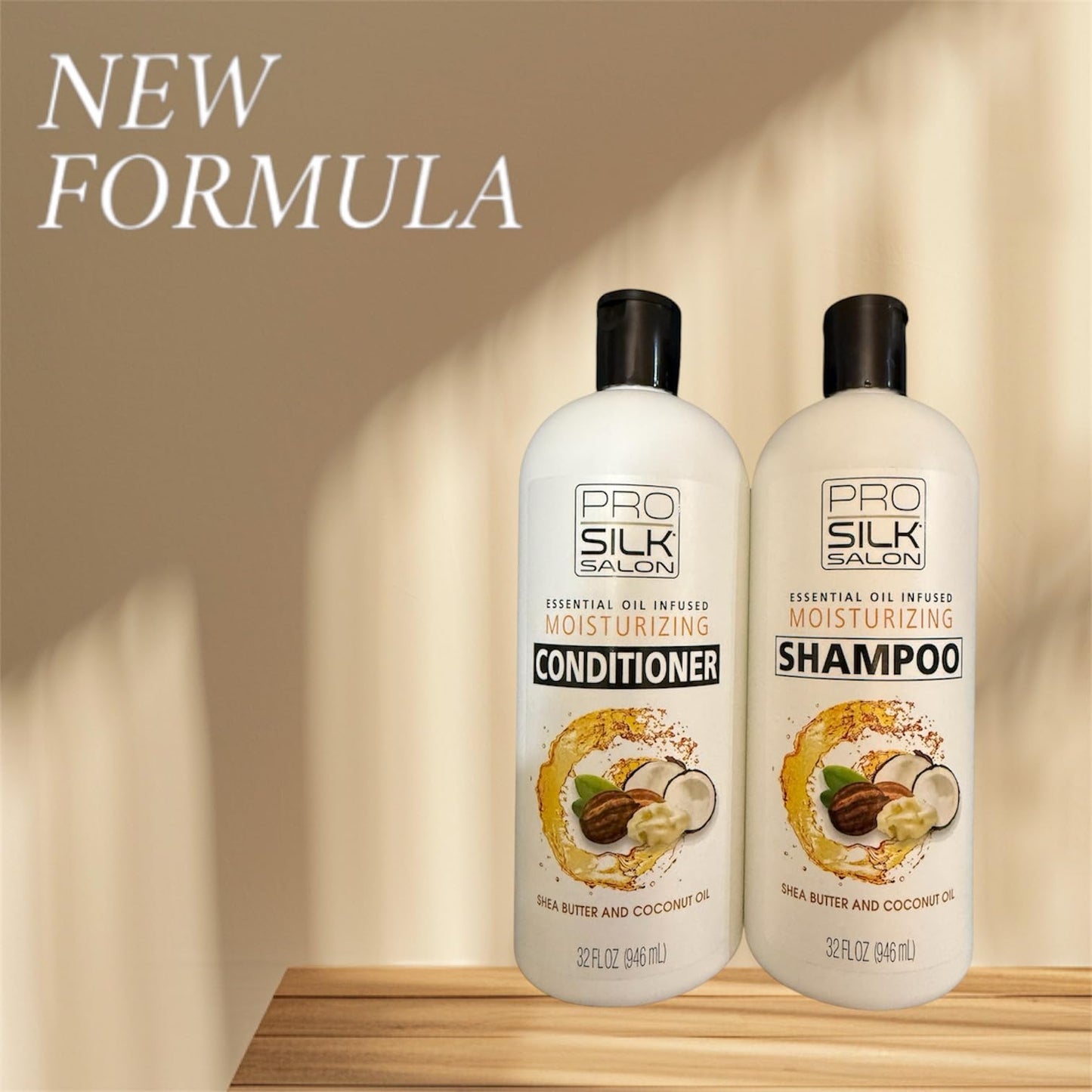 Pro silk salon - duo shampo& conditioner -shea butter and coconut oil Beauty & Personal Care Pro silk salon