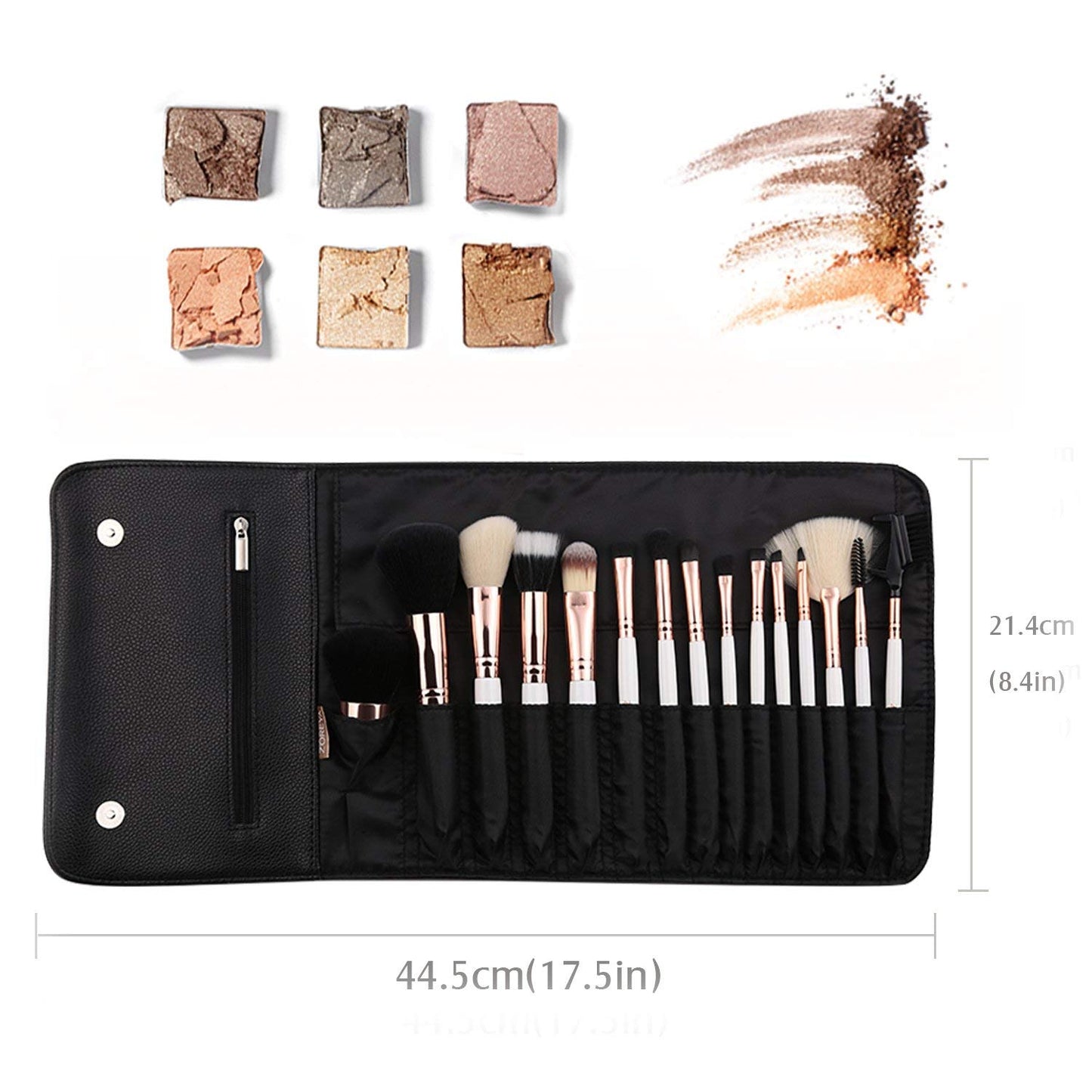 Z'OREYA Makeup Brushes Set,15pcs Rose Gold Luxury and Fashion Makeup Brushes,Professional Premium Synthetic Foundation Powder Concealers Eye Shadows Beauty & Personal Care Z'OREYA