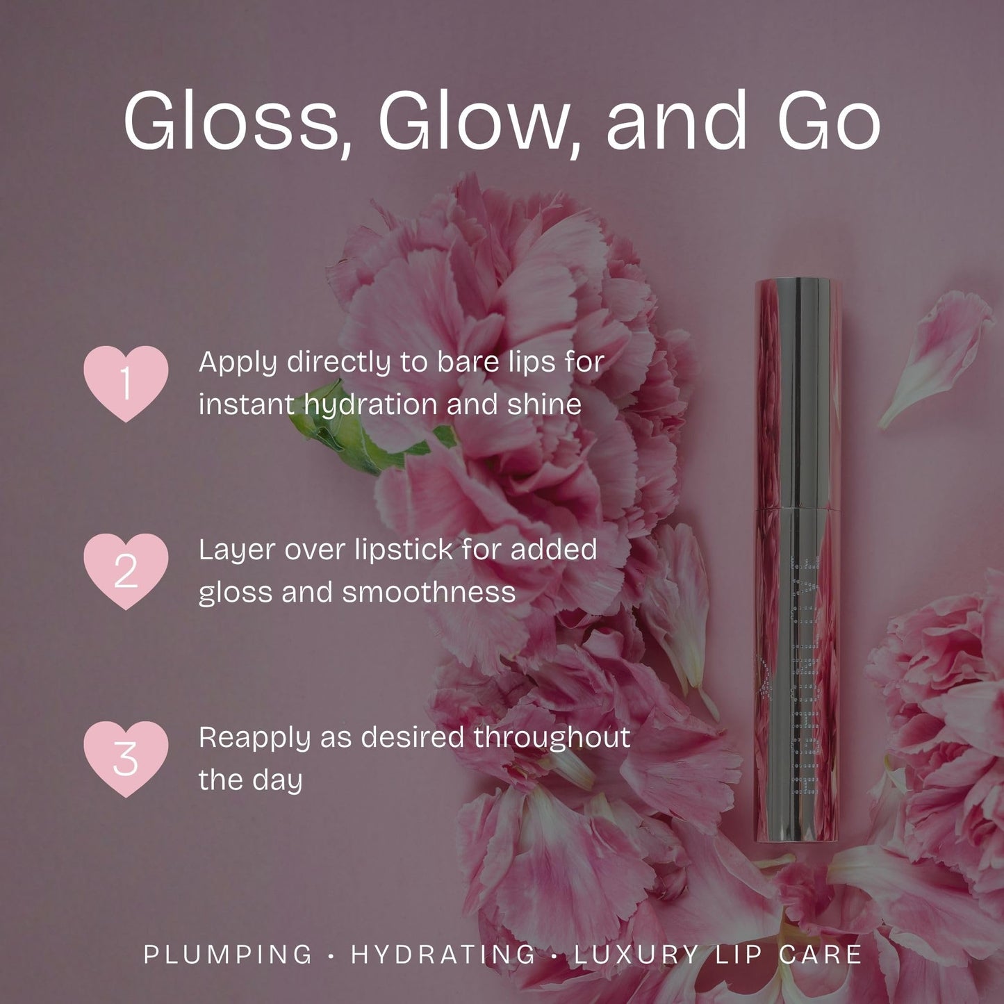 HIGHONLOVE Lip Gloss - Clear Plumping Lip Gloss, Hydrating Formula with a High Shine Finish, Wear Alone or On-Top of Color - Vegan & Cruelty Free (3.5 Beauty & Personal Care HIGHONLOVE