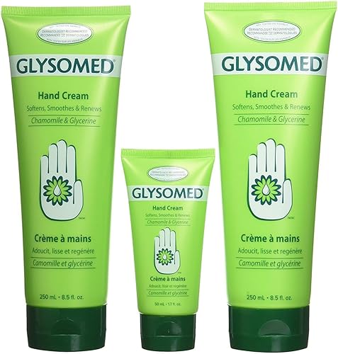 Glysomed Hand Cream Combo Pack, 8.5 Fl Oz (2 Count) + 1.7 Fl Oz (1 Count) Beauty & Personal Care Glysomed