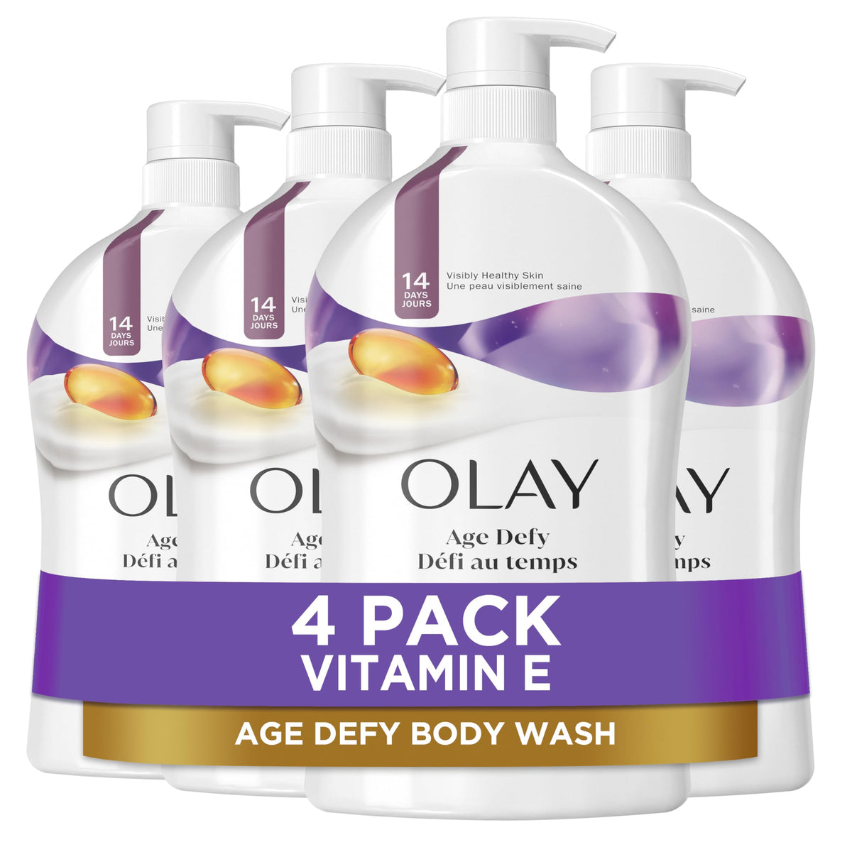 Olay Body Wash for Women, Age Defying with Vitamin E, 24hr Moisturizing, Hydrating & Refreshing, B3 Vitamin Complex, Free of Parabens & Phthalates Beauty & Personal Care Olay