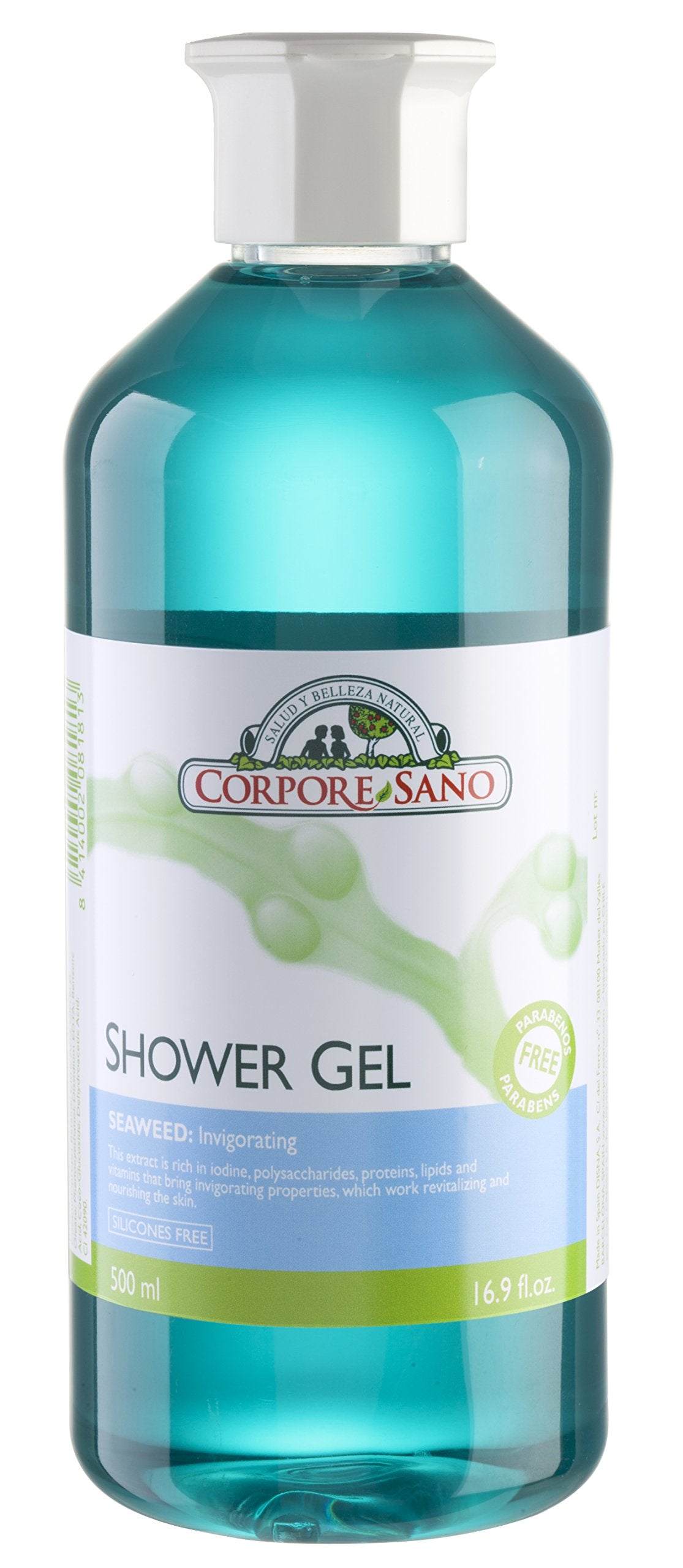 Corpore Sano Shower Gel/Body Wash-Aloe/Seaweed/Argan & Aloe-CERTIFIED ORGANIC-NO PARABENS-500 ml/16.9 fl. oz (SHOWER GEL SEAWEED) Beauty & Personal Care Corpore Sano