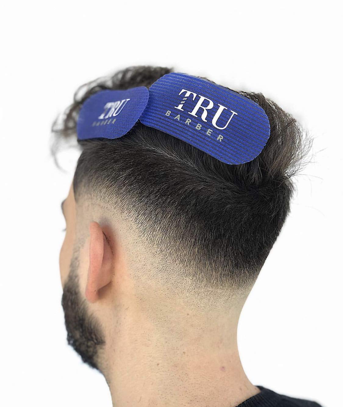 TRU BARBER Hair Grippers Bundle Pack 6 pcs for Men and Women, Salon and Barber, Hair Clips for Styling, Hair holder Grips (Blue,Grey,White) Beauty & Personal Care TRU BARBER