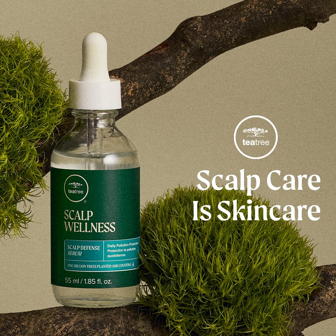 Tea Tree Scalp Wellness Scalp Defense Serum, Daily Pollution Protection, For All Hair Types, 1.85 fl. oz.