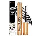 Grande Cosmetics GrandeDRAMA Intense Thickening Black Mascara with Castor Oil, Volumizing, Conditioning, Buildable formula (0.32 oz) Beauty & Personal Care Grande Cosmetics
