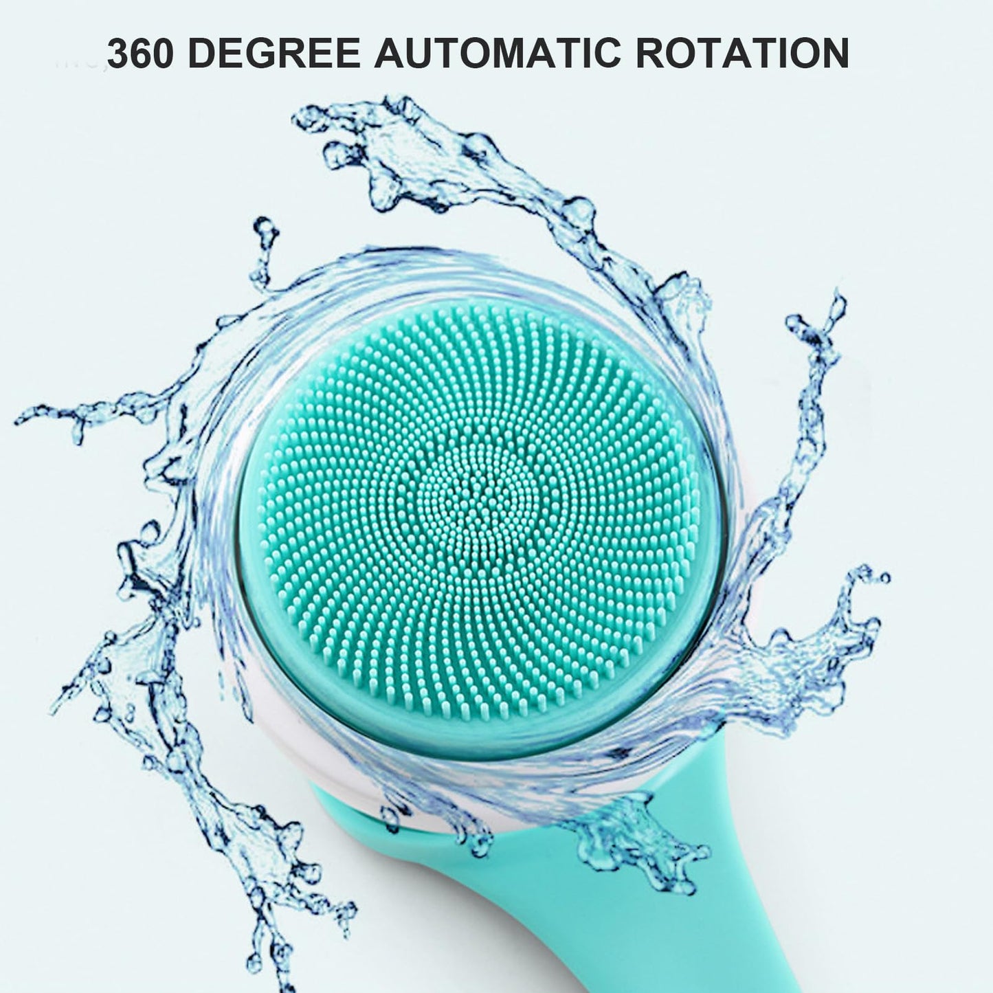 XHTLLO Rechargeable Electric Body Brush Set, Standing Handle Scrubber Shower Brush Bathing Cleansing with 4 Brush Heads, 3 Rotation Speeds, IPX6 Beauty and Personal Care XHTLLO