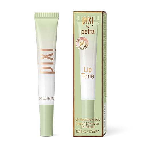 Pixi Beauty LipTone pH Reactive Lip Gloss in SnowPearl | Color Changing Tinted Lip Balm with Rosehip Oil & Shea Butter | Non-Sticky Mirror-Shine Beauty & Personal Care Pixi