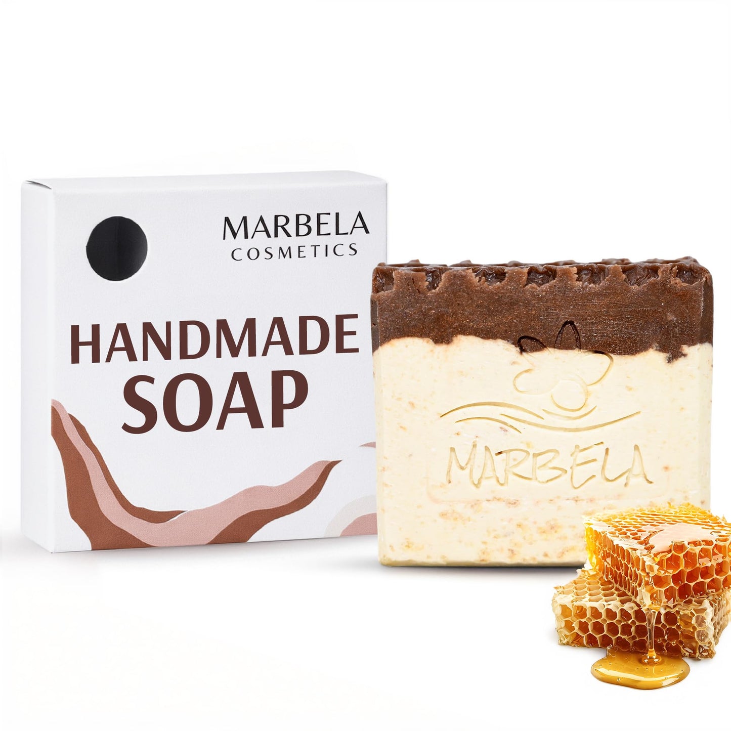 Marbela Cosmetics Handmade Soap Bar - Made in USA, Vegan Friendly, Palm Oil Free, Natural Bar Soap - Face & Body Soap for Daily Skin Care Beauty & Personal Care Marbela