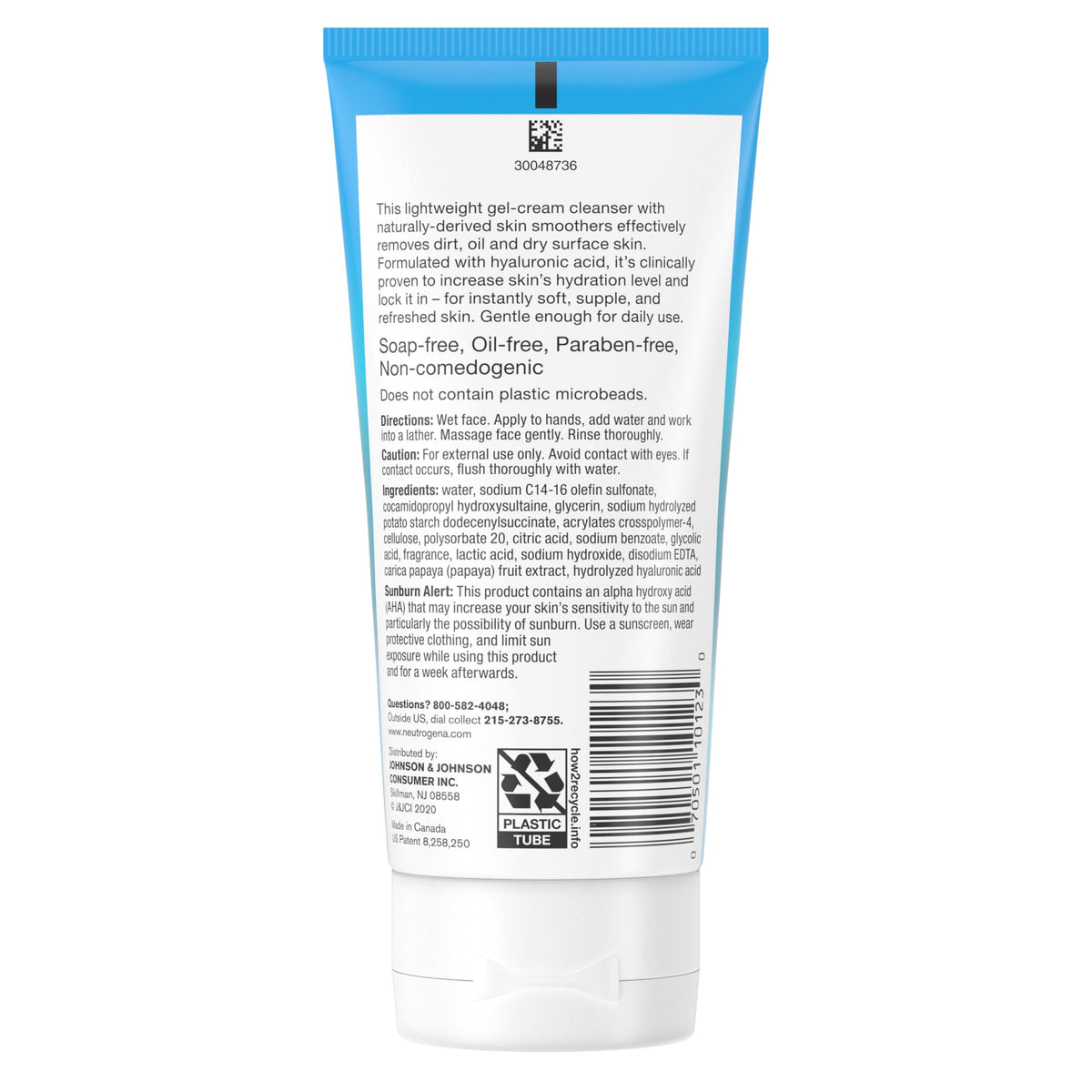 Neutrogena Hydro Boost Gentle Exfoliating Daily Facial Cleanser with Hyaluronic Acid, Clinically Proven to Increase Skin's Hydration Level Beauty & Personal Care Neutrogena