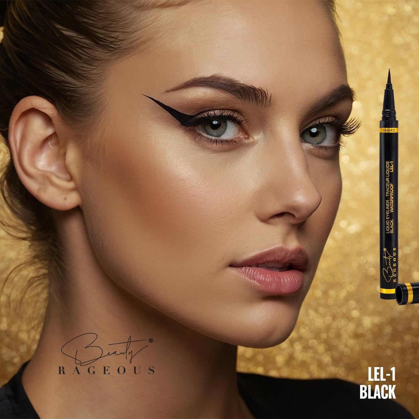 Beauty Rageous - Liquid Black Eyeliner - Waterproof, Smear-Resistant (LEL-1), Vegan, Cruelty-Free Beauty & Personal Care Beauty Rageous