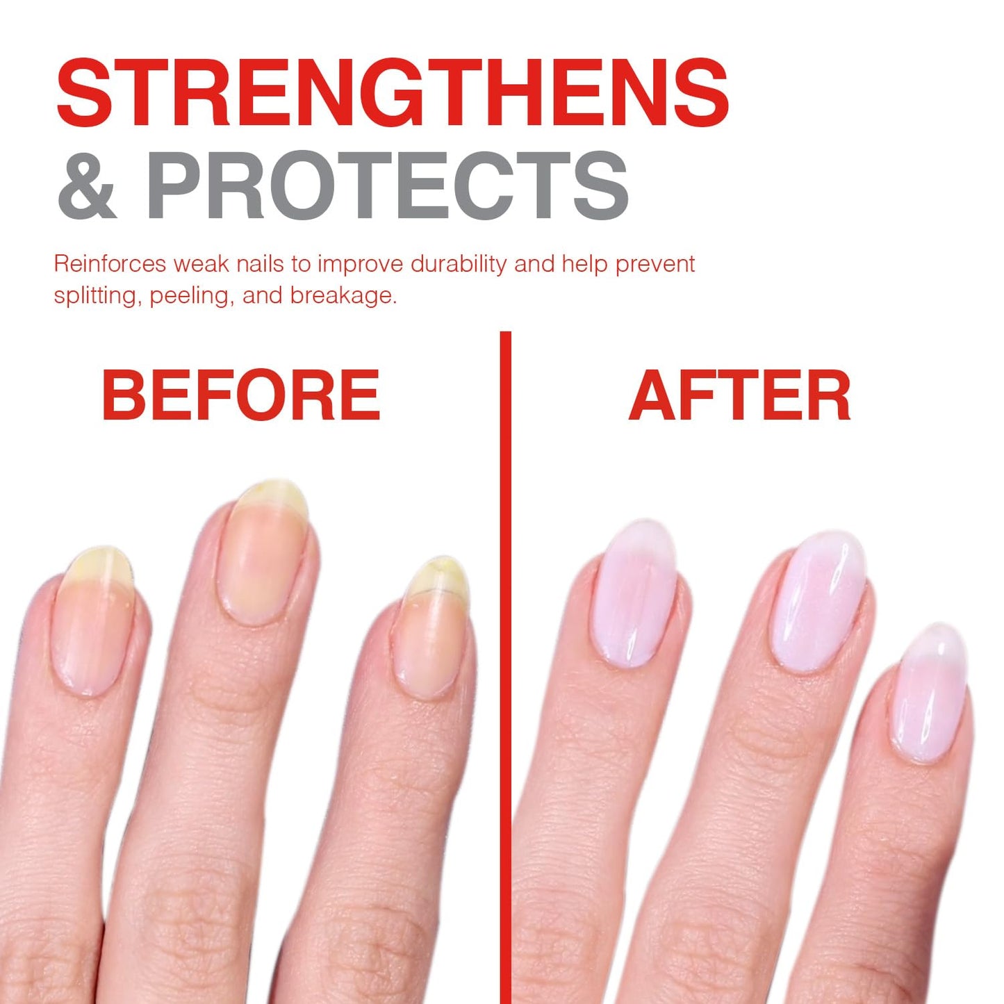 Probelle Tinted Nail Strengthener, Colored Nail Strengthening Treatment, Nail Growth and Repair, Stops Peeling, Splits, Chips, Cracks, and Strengthens Beauty & Personal Care Probelle