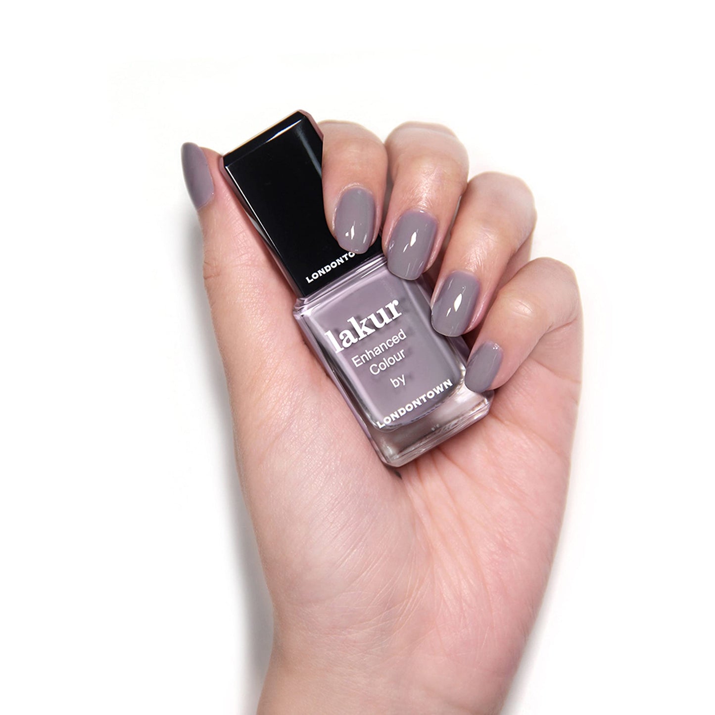 LONDONTOWN lakur Nail Polish - Chip-Resistant, Non-Toxic, Conditions & Hydrates Nails | Glossy Plum Purple, Cashmere, .40 fl oz Beauty & Personal Care LONDONTOWN