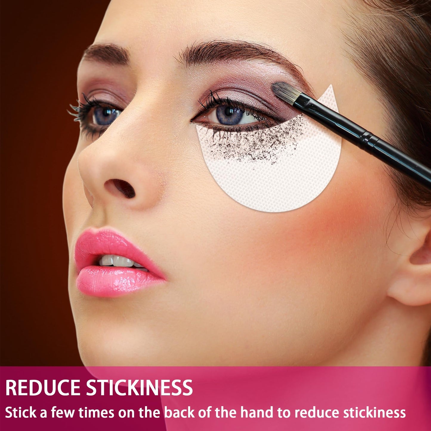 TailaiMei 120 Pcs Eyeshadow Shields, Eyeshadow Stencil for Prevent Makeup Residue, Lint Free Gel Pad for Eyeliner, Eyelash Extensions and Lip Makeup Beauty & Personal Care TailaiMei