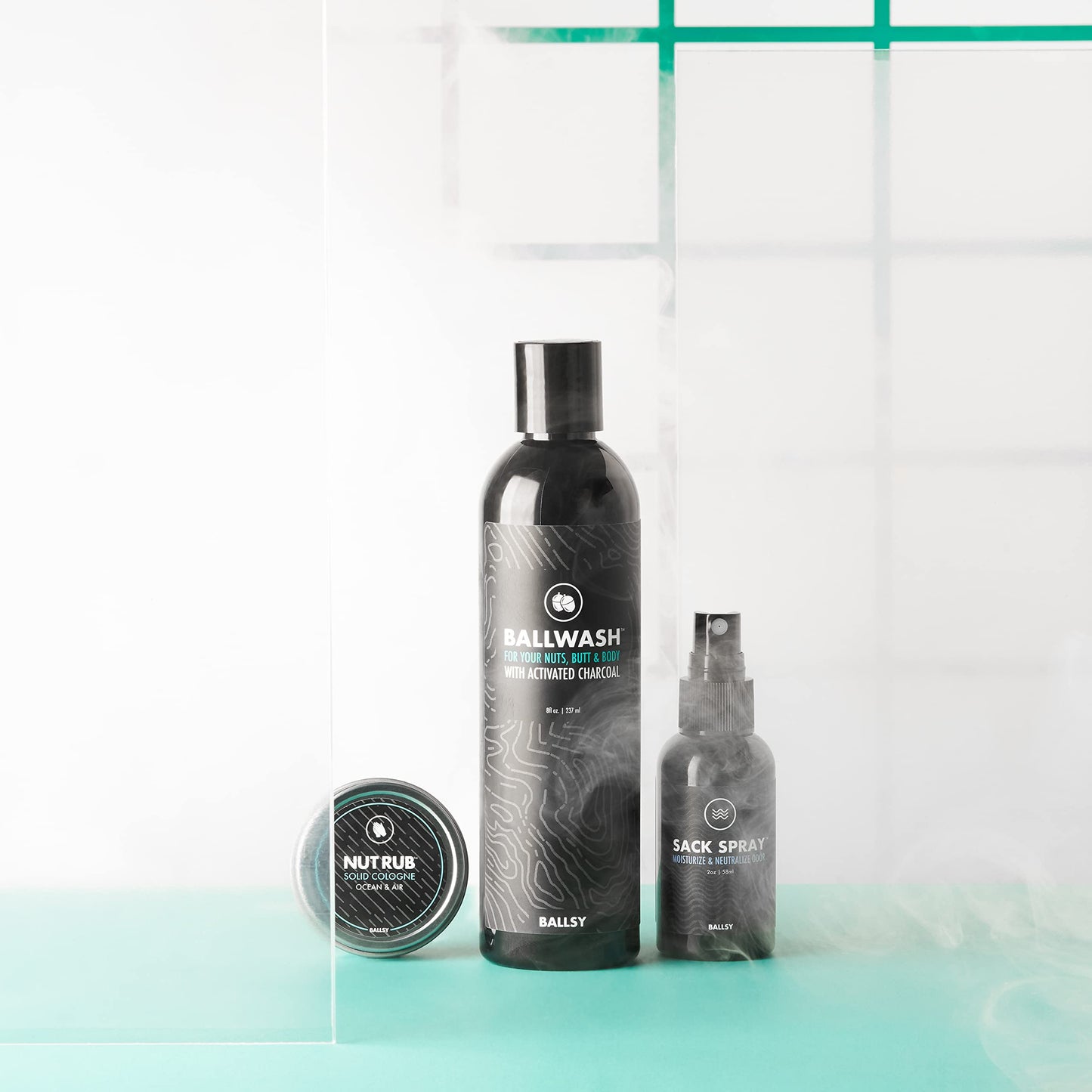 Ballsy Ballwash Charcoal Body Wash for Men - Moisturizing Men’s Bodywash with Coconut Oil - Soap for Men & Great for your Most Intimate Areas, 8oz Beauty & Personal Care Ballsy