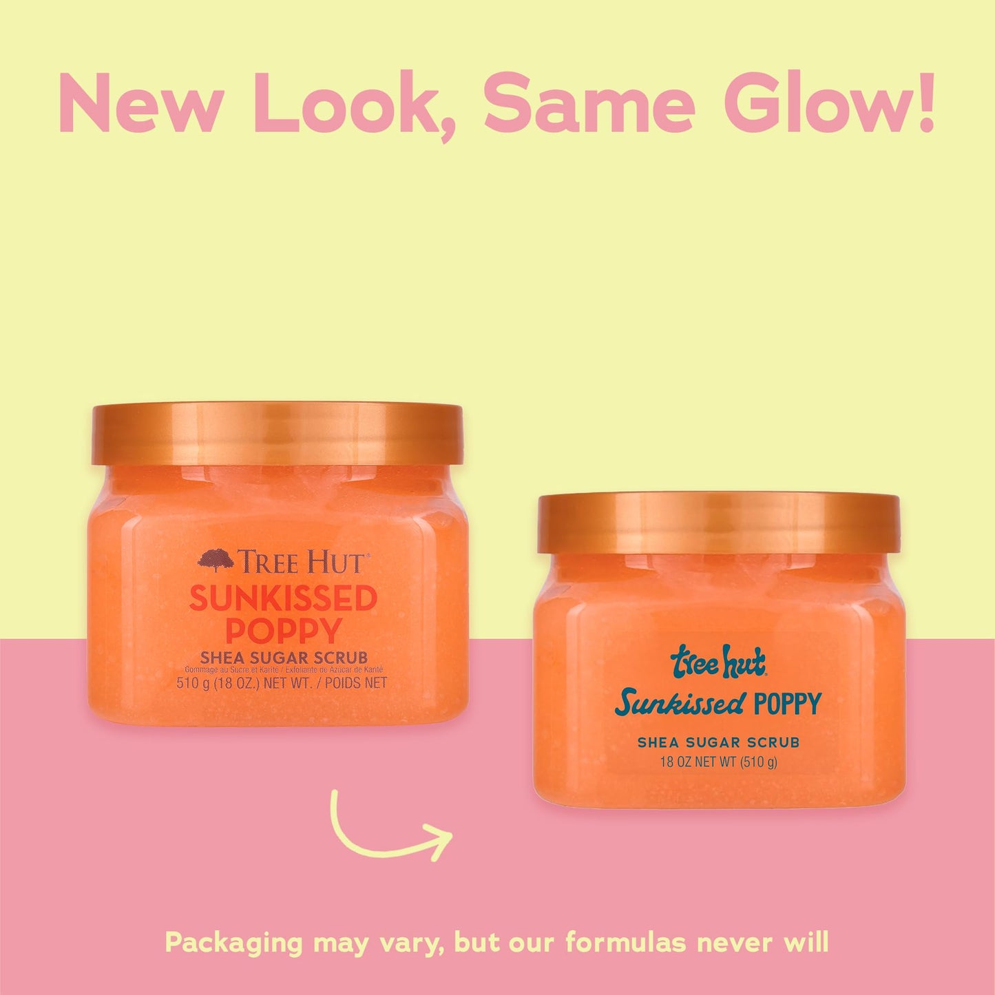 Tree Hut Sunkissed Poppy Shea Sugar Scrub, Exfoliating, Hydrating & Moisturizing Body Scrub with Shea Butter & Nourishing Essential Oils, Smooth Beauty & Personal Care Tree Hut