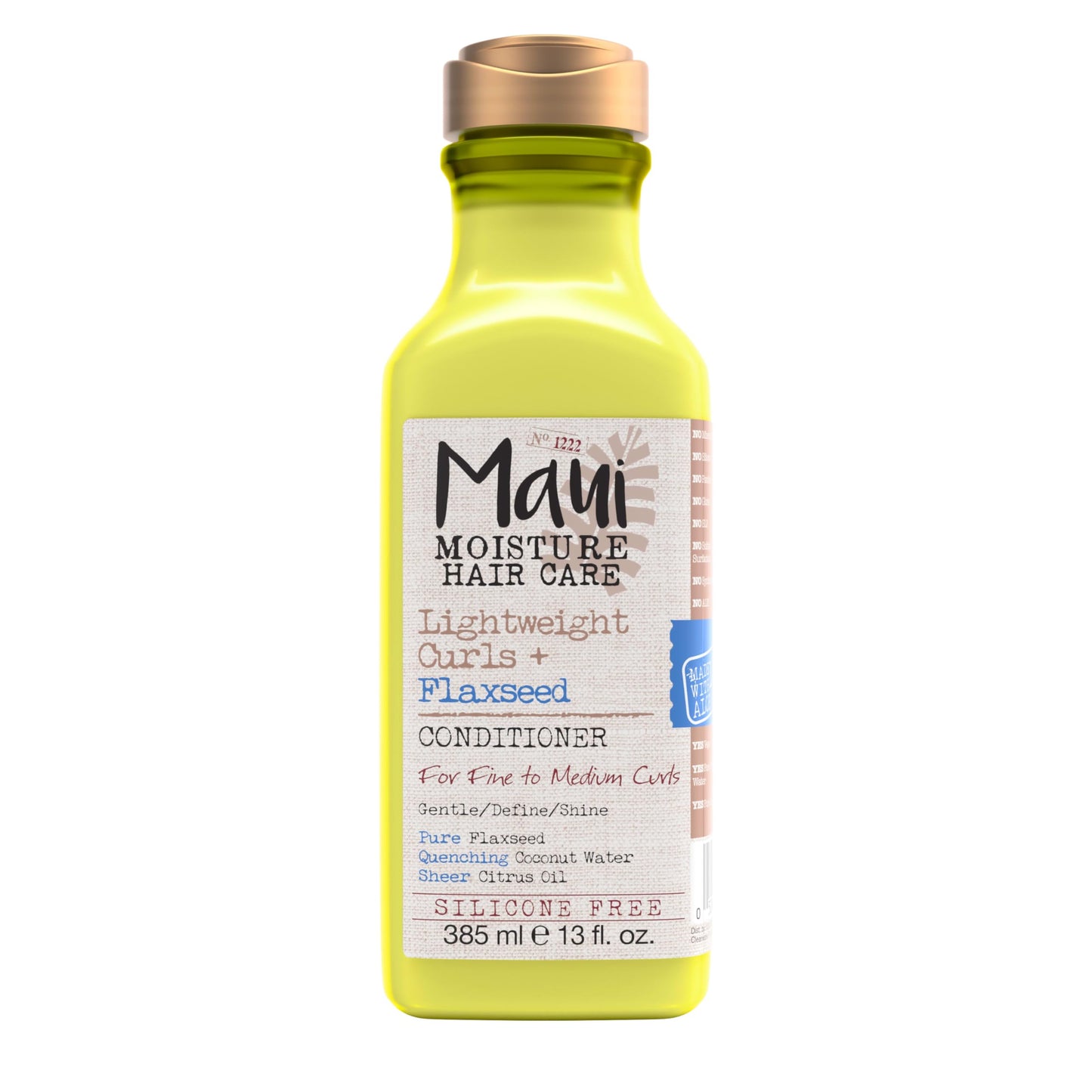 Maui Moisture Lightweight Curls + Flaxseed Conditioner, Conditioning, Paraben Free, Silicone Free, 13 Fl Oz Beauty & Personal Care Maui Moisture