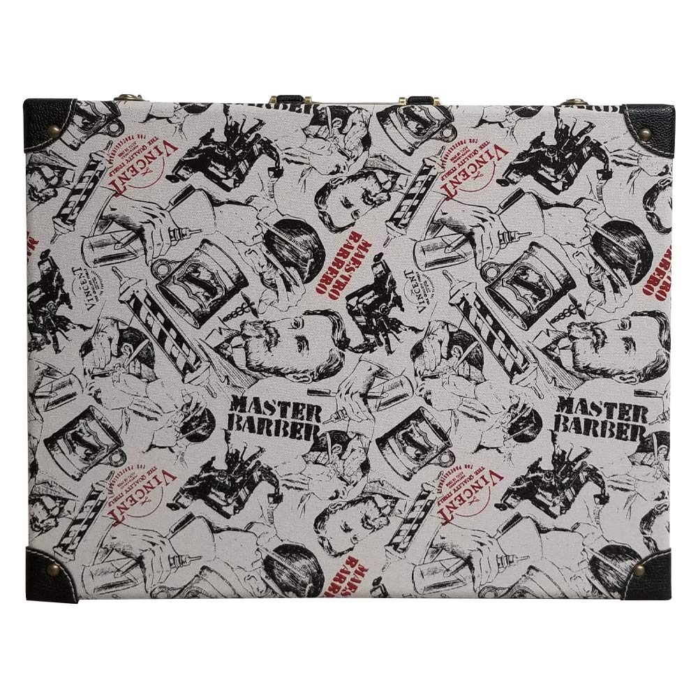 Vincent Master Case Travel Stylist Barber Case Nostalgic Series (Vintage White) Beauty and Personal Care Vincent