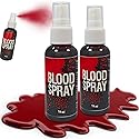2 Pcs Fake Blood Spray,2.46 oz Fake Blood Makeup,Halloween Liquid Fake Blood Washable Splatter Sfx Makeup Kit,Suitable for Clothes Zombie Vampire Beauty & Personal Care LZYLLS