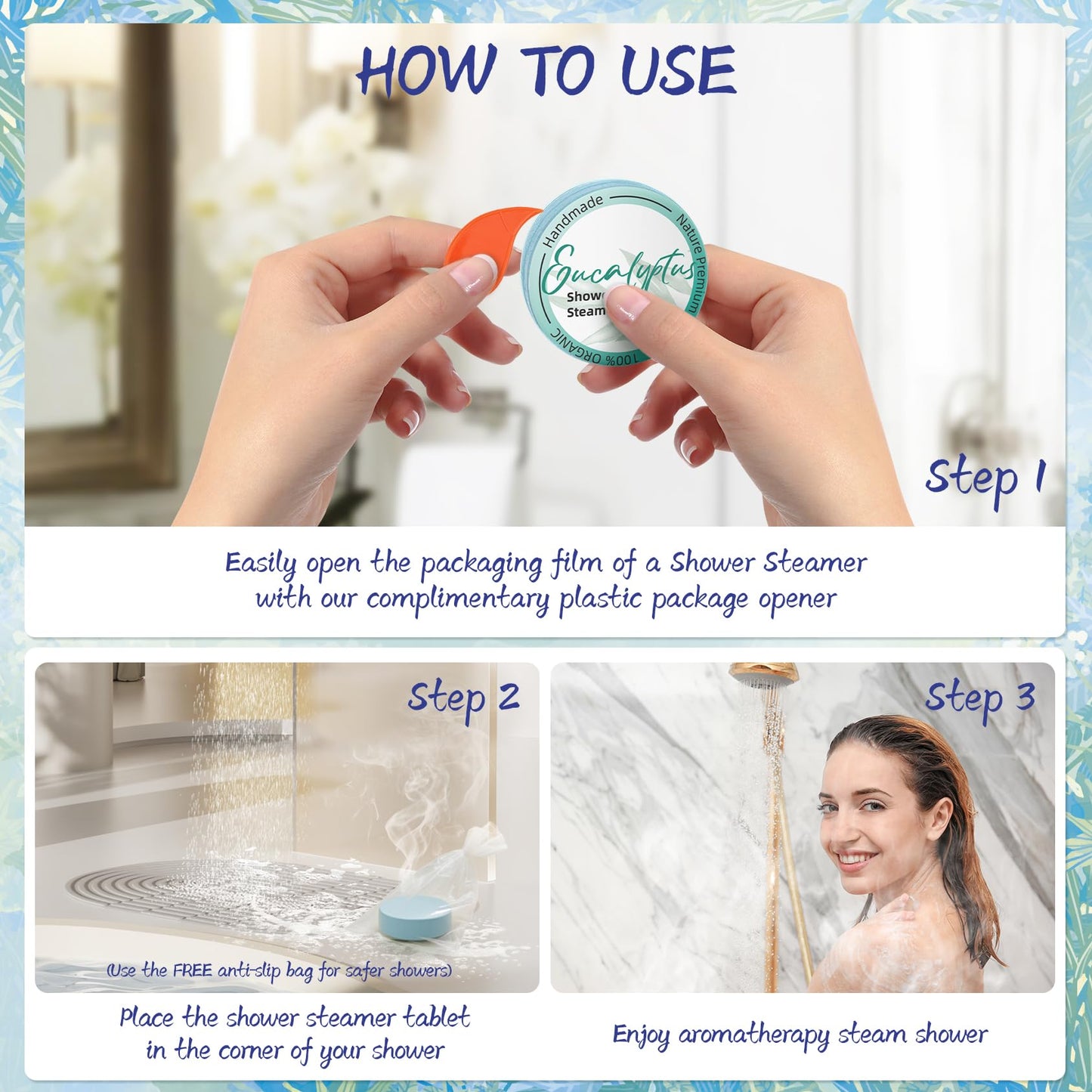 Shower Steamers Aromatherapy 8 Pack - Gifts for Women, Shower Bombs with Essential Oils, Self Care and Stress Relief Stocking Stuffers, Relaxation Beauty and Personal Care HFHO