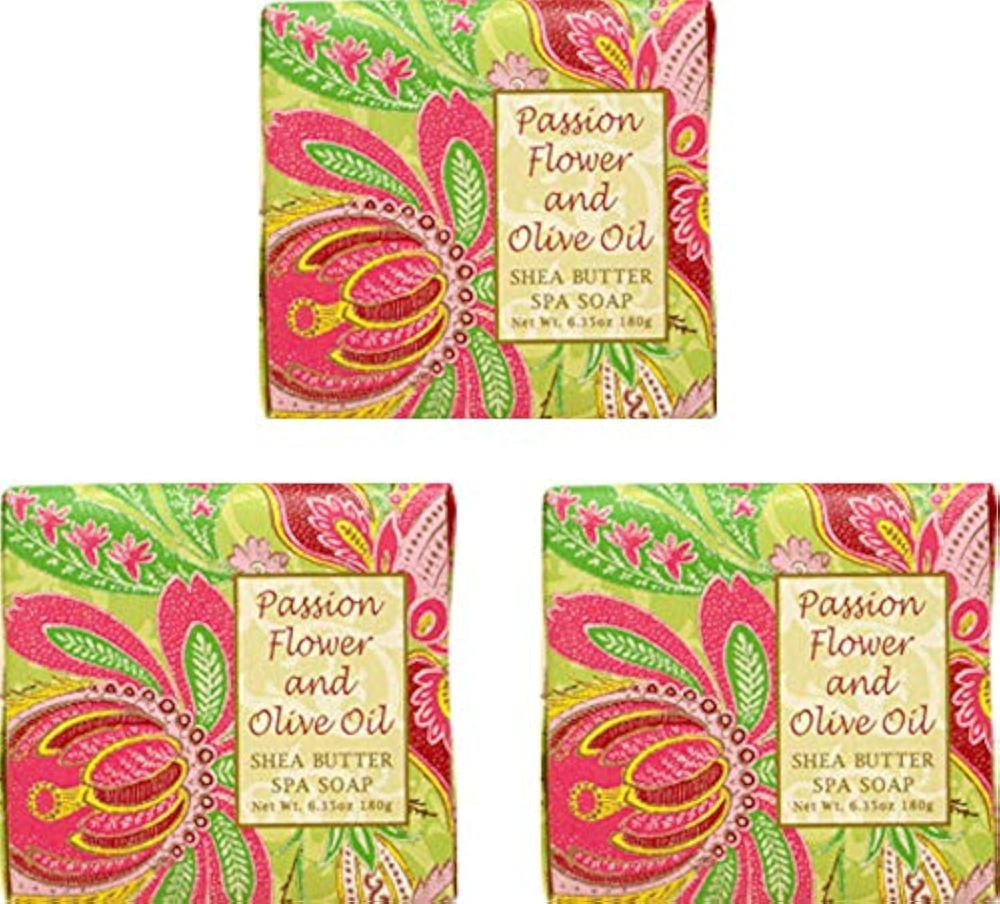 Greenwich Bay Cleansing Spa Soap, Shea Butter, and Cocoa Butter. No Parabens, No Sulfates 6.35 Oz. (3 Pack) … (Passion Flower) Beauty & Personal Care Greenwich Bay