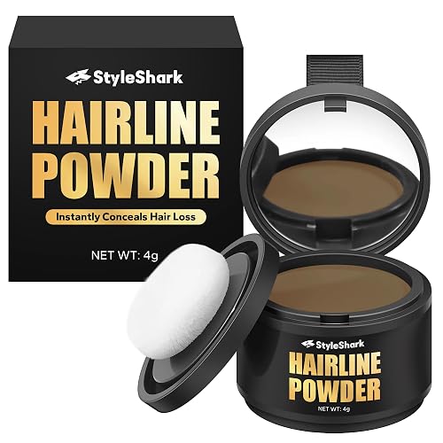StyleShark Hairline Powder for Men & Women - Stain-Proof Root Touch Up, Quick Cover for Thinning Hair, Sweatproof Powder (Blonde) Beauty & Personal Care StyleShark
