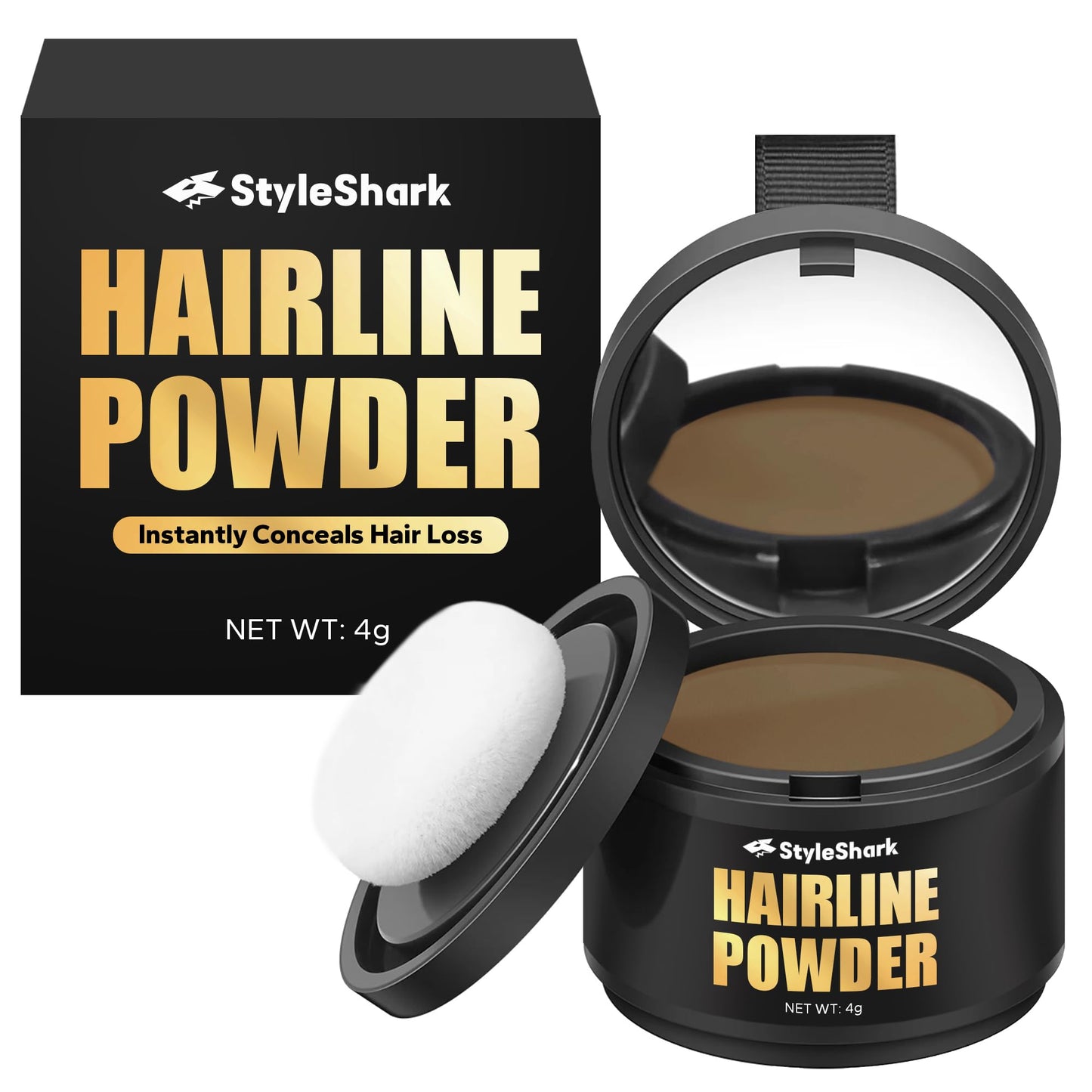 StyleShark Hairline Powder for Men & Women - Stain-Proof Root Touch Up, Quick Cover for Thinning Hair, Sweatproof Powder (Blonde) Beauty & Personal Care StyleShark