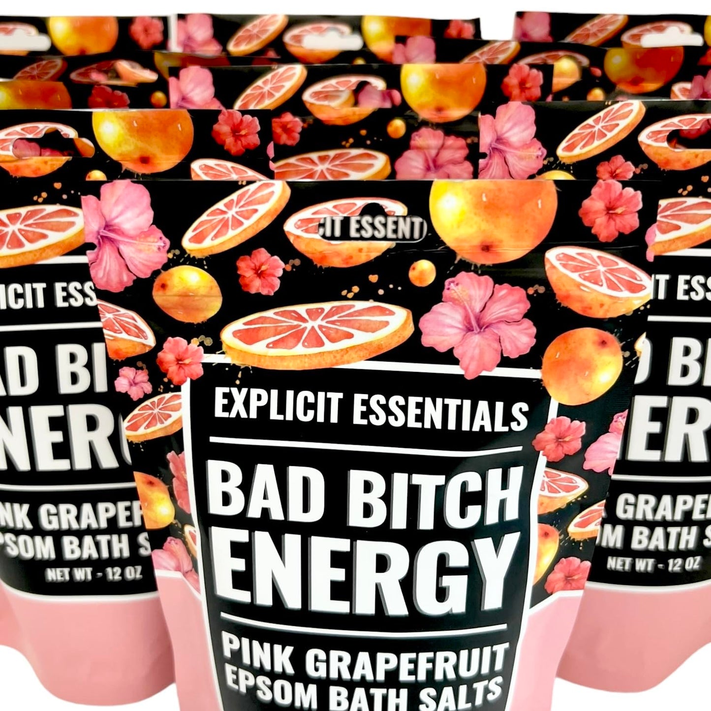 Explicit Essentials Bath Salts for Women, 12oz Tropical Refresher Epsom Salts Beauty and Personal Care Explicit Essentials