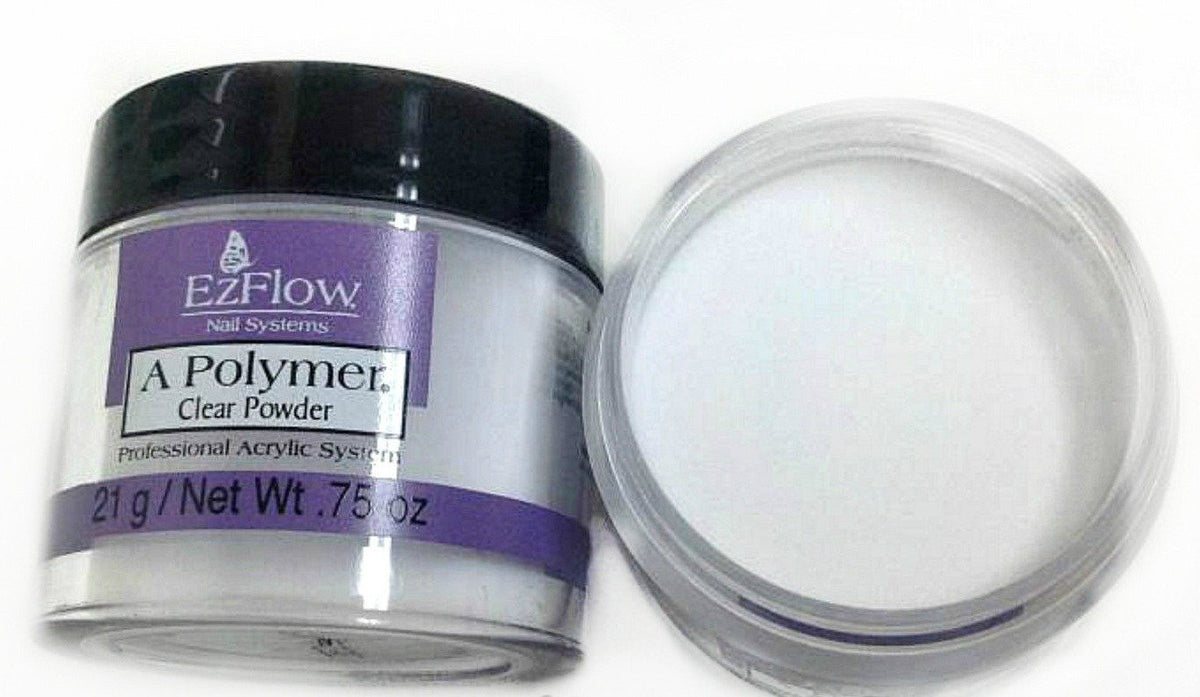EZ Flow A Polymer Clear False Nails, 0.75 Ounce