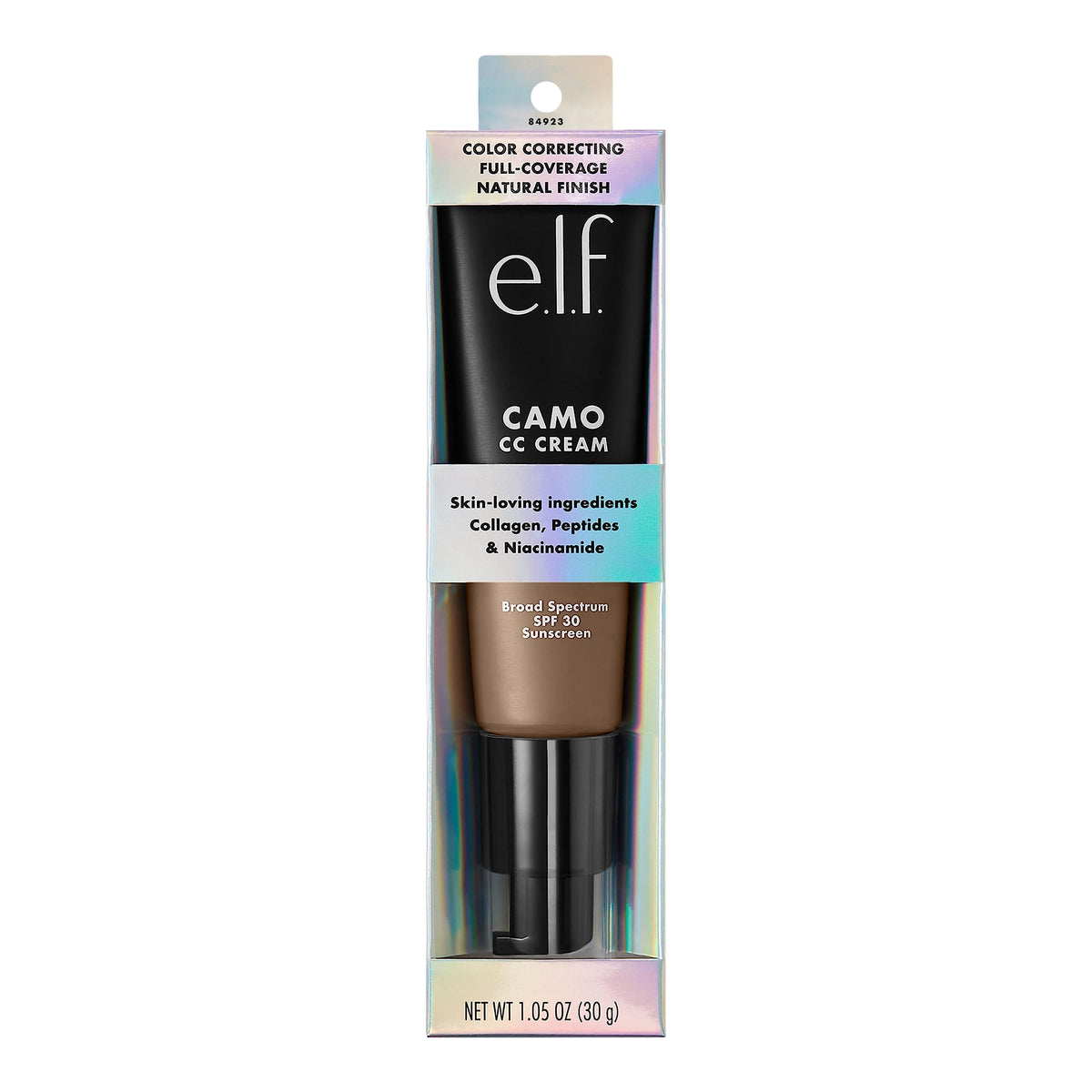 e.l.f. Camo CC Cream, Color Correcting Medium-To-Full Coverage Foundation with SPF 30, Deep 510 C, 1.05 Oz (30g) Beauty & Personal Care e.l.f.