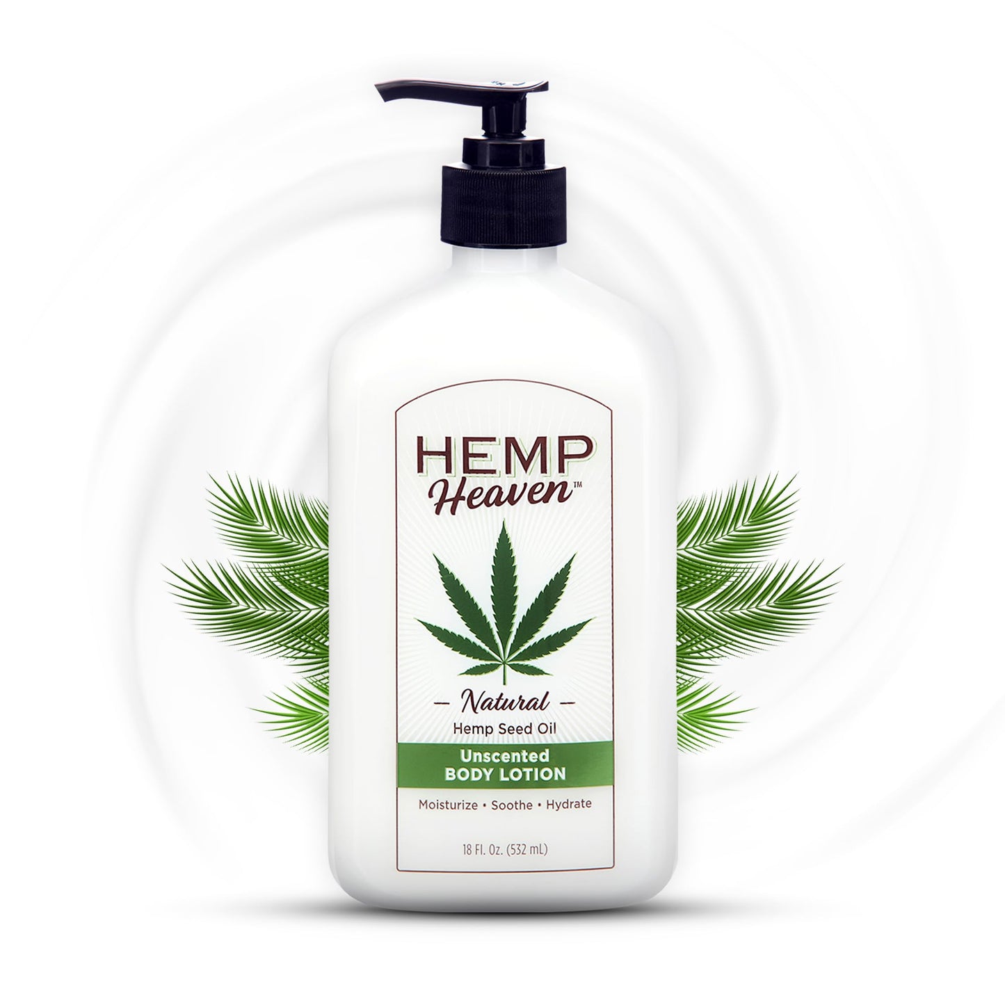 Hemp Heaven Hemp Lotion - Natural Hemp Seed Oil, Paraben-Free, 18 oz, Made in USA, Nourishing for Men & Women, EWG Verified, Anti-Aging (Unscented) Beauty & Personal Care Hemp Heaven