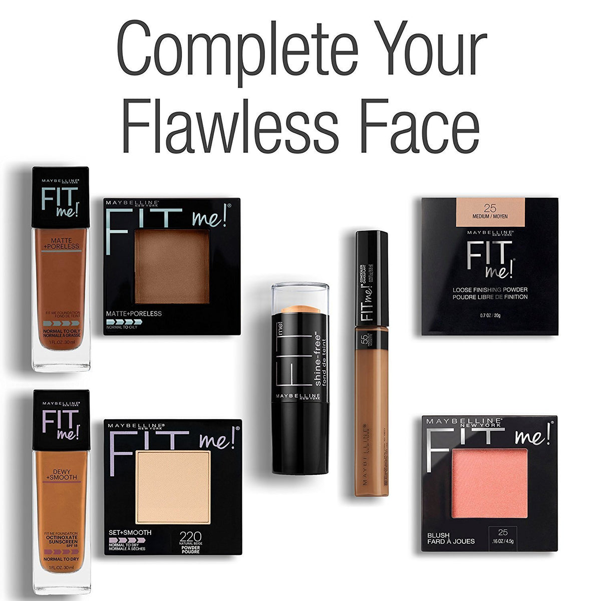 Maybelline New York Fit Me Liquid Concealer Makeup, Fair, Each 2 Count of 0.23 Fl Oz