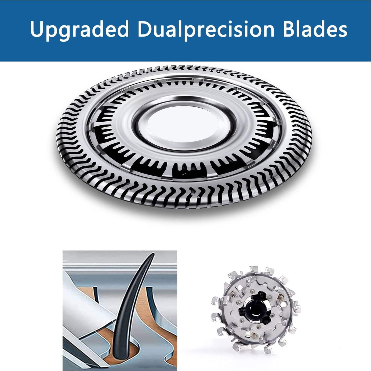 SH90 Replacement Heads Compatible with Philips Series 9000 8000, SH90 Upgraded Replacement Blades Shaving Razor Heads Fit for S9000 S8000 Razor Beauty and Personal Care Gleway