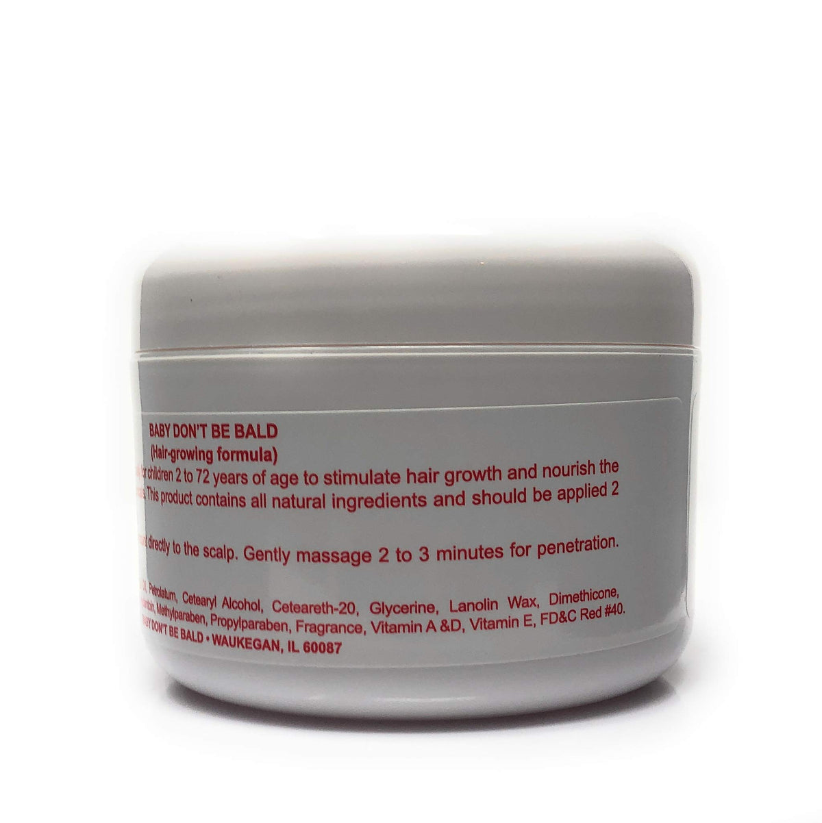 Baby Don't Be Bald Hair & Scalp Nourishment Triple Strength (Red) 8 Oz.