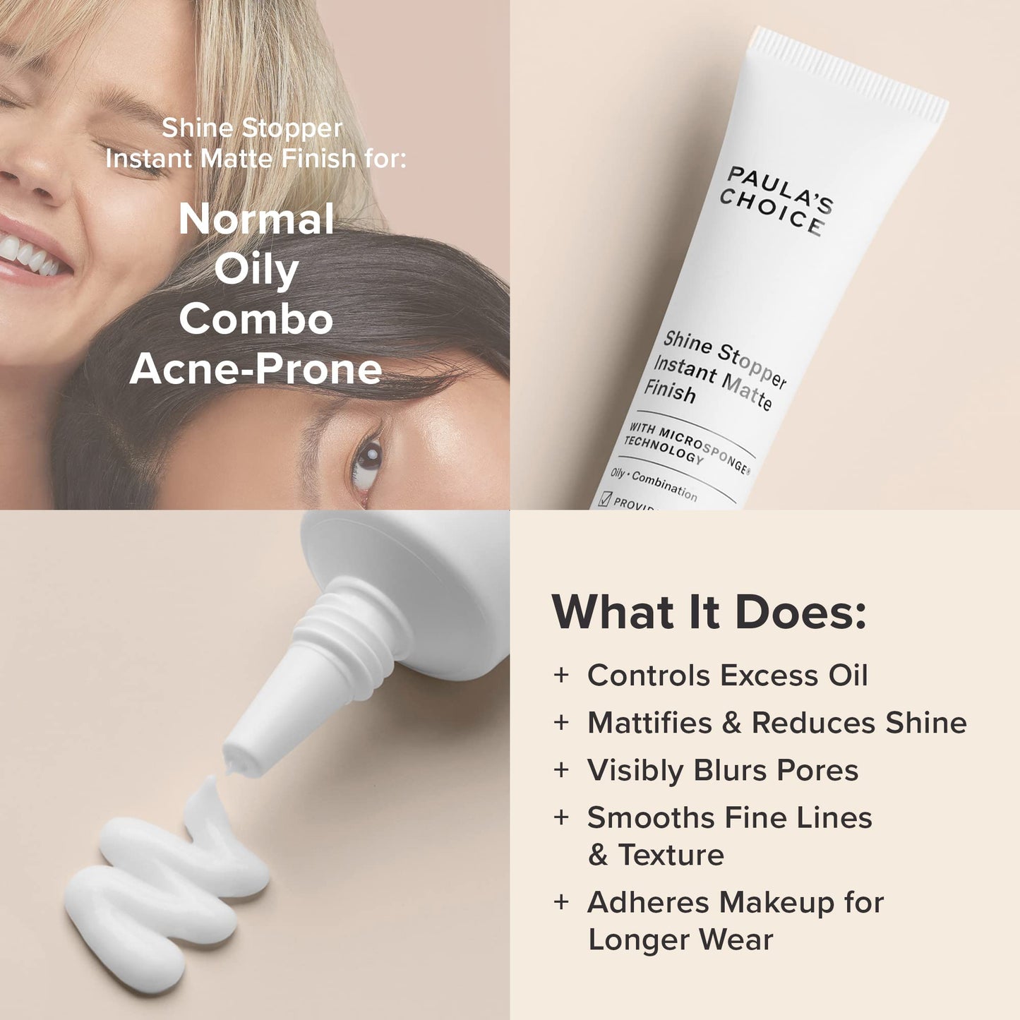 Paula's Choice SHINE STOPPER Instant Matte Finish Oil Control Primer, Pore Minimizer for Oily Skin, 1 Ounce Beauty & Personal Care Paula's Choice