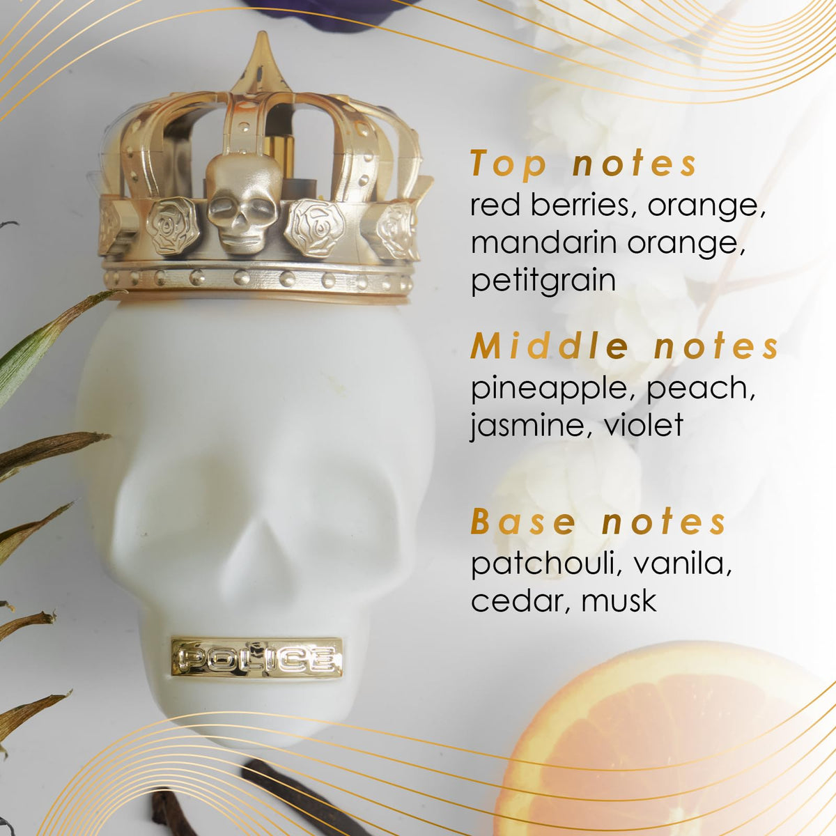 POLICE To Be the Queen - Perfume for Women - Floral Chypre Scent - Opens with Mandarin and Red Fruits - Blended with Jasmine and Peach - for Ambitious Beauty & Personal Care Police