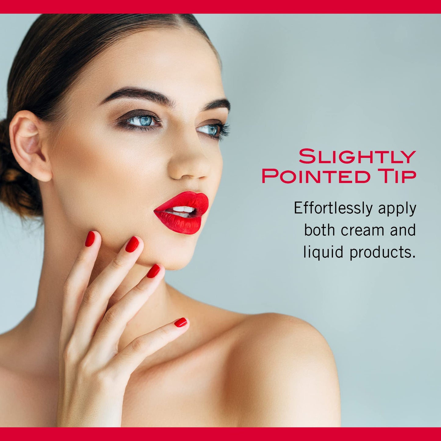 Mirabella Precision Smudge Brush, Premium Professional Makeup Brush Collection, Cruelty-Free Synthetic Bristle Brush, Hand-Sculpted Brushed Aluminum Beauty & Personal Care Mirabella