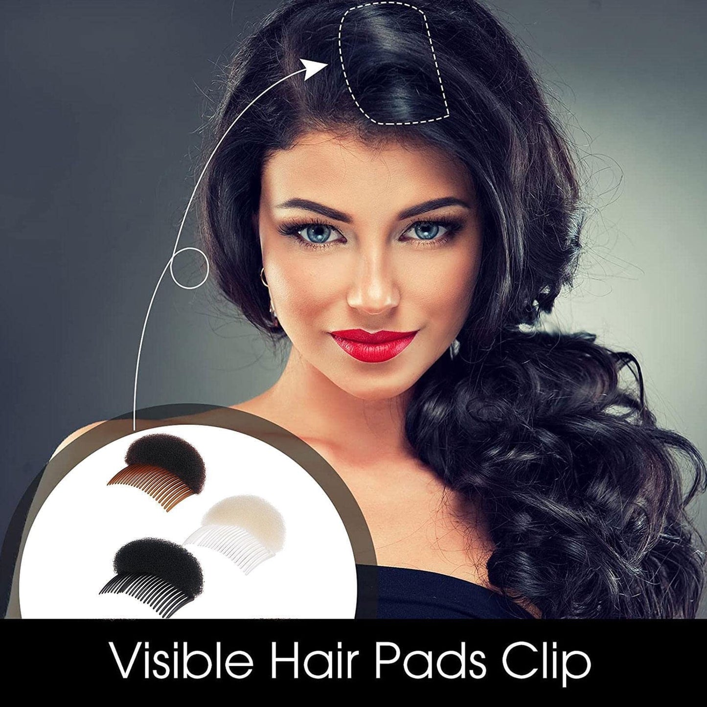 2pcs Women's Hair Styling Accessories - Soft Foam Hair Inserts, Bump Up Pads, Clip Bun Maker, and Braid Tool Beauty & Personal Care DPWOUM