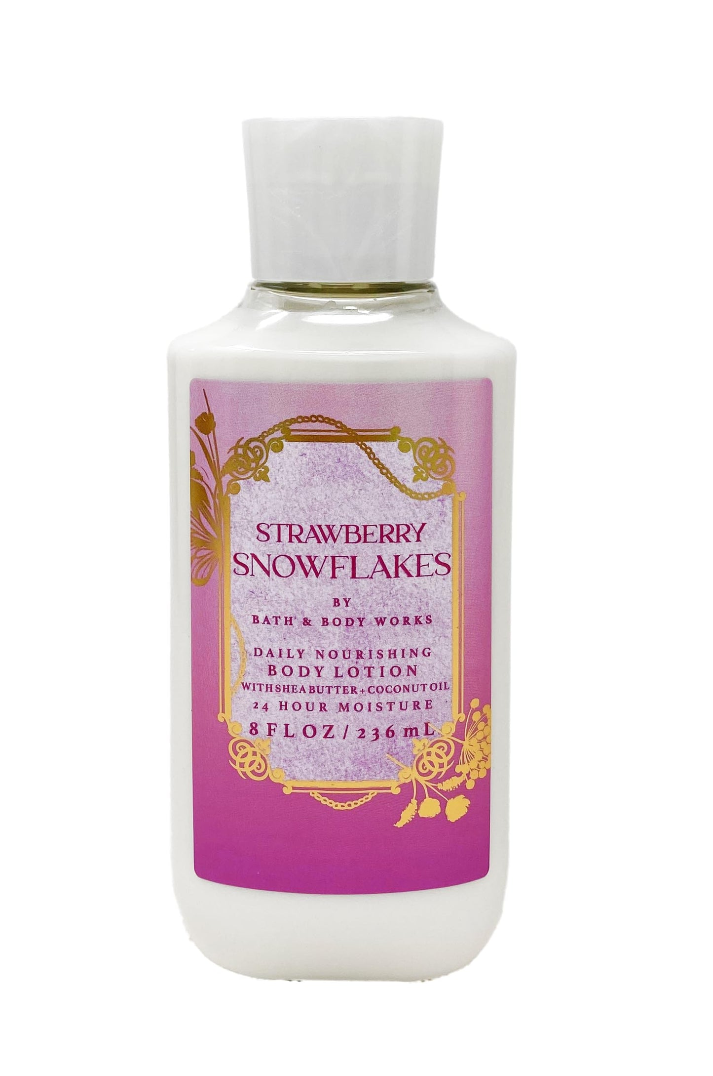 Bath & Body Works Strawberry Snowflakes - Duo Gift Set - Body Wash and Body Lotion With a Himalayan Salts Springs Soap., pink Beauty and Personal Care Bath & Body Works