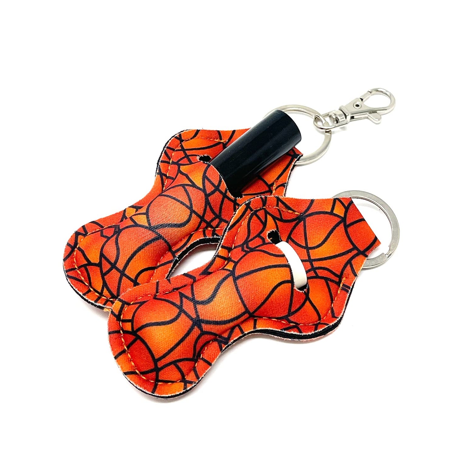 allydrew 10 Pack Chapstick Holder Keychain, Keyring for Lip Balm Lip Gloss Lipstick with 10 Pieces Metal Keyring Clasps, Basketball Beauty & Personal Care allydrew