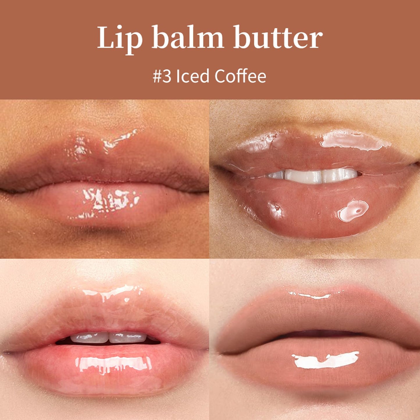 URQT 4PCS Summer Special Lip Butter Balm, Hydrating, Nourishing & Softening Lip Care with Natural Oils & Fruit Extracts, Long-Lasting Moisture Beauty and Personal Care URQT