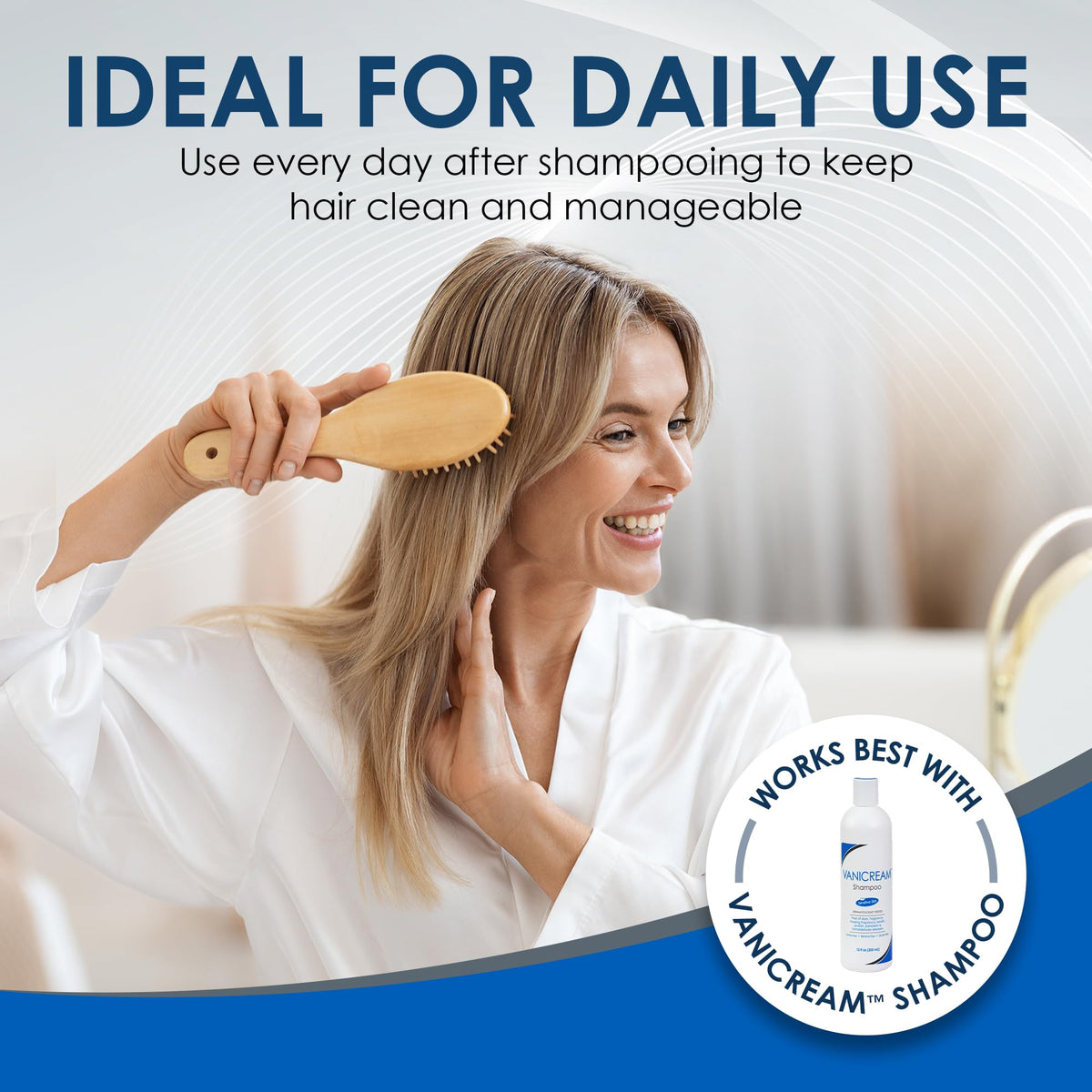 Vanicream Hair Conditioner | For Sensitive Skin | pH Balanced for all Hair Types | Fragrance and Paraben Free | 12 Ounce