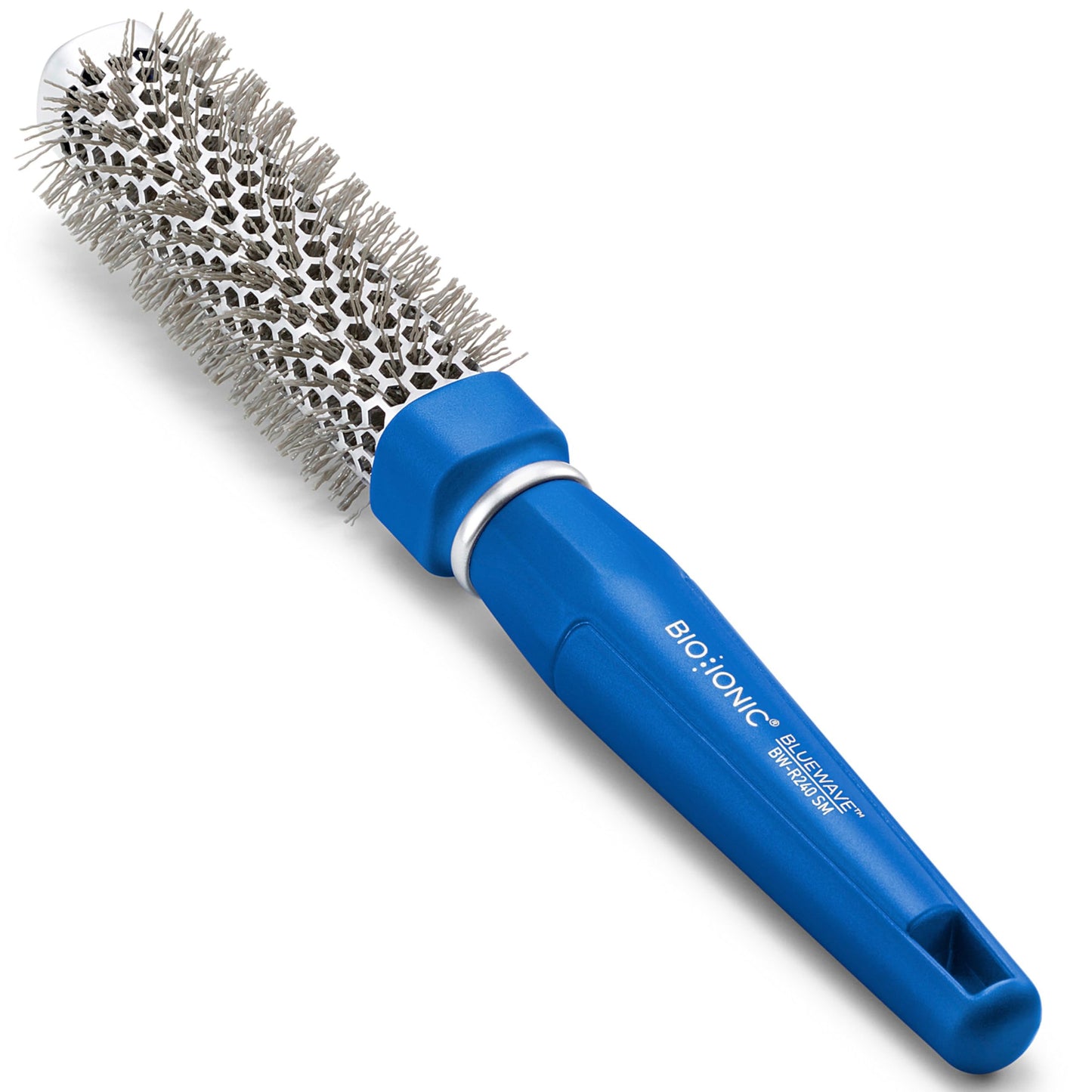 Bio Ionic BlueWave Conditioning Square-Round Brush - Create Volume & Smooth Hair Quickly, Crimped Bristles Add Root Tension, Styling Brush For Bouncy Beauty & Personal Care BIO IONIC