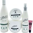 JAS Vita Rx Nourishing Shampoo 16 Oz, Conditioner 16 Oz & Hydrating Leave In with Jojoba Oil + Aloe Vera 8 Oz + Vita RX Wax 4 oz "Free Lip Plumping Beauty & Personal Care JAS Systems