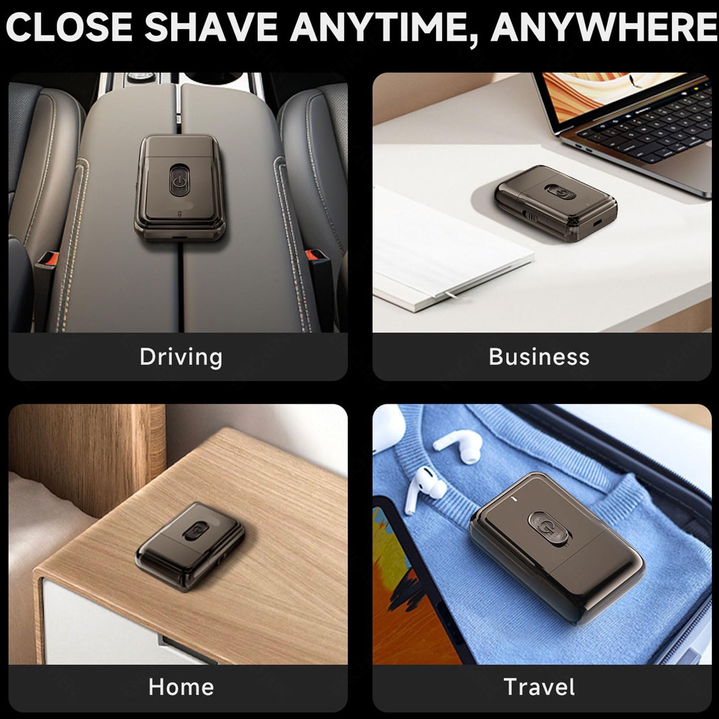 ZDAGELD Electric Trimmer, Cordless Beard Trimmer for Men, Mini Foil Groomer with Lithium ion Battery, Travel Shaver for Men with Cleaning Brush Beauty and Personal Care ZDAGELD