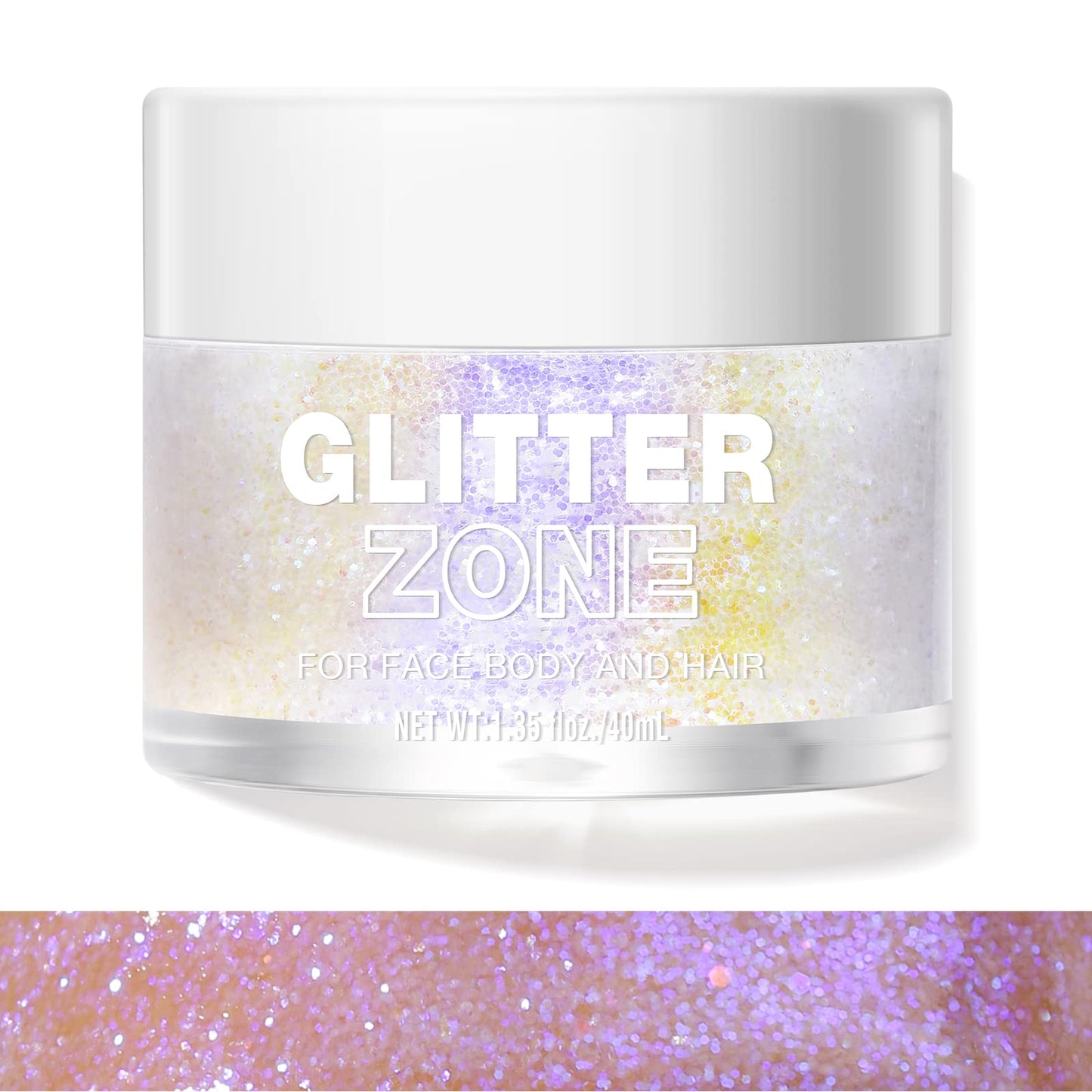 LANGMANNI Holographic Body Glitter Gel for Body, Face, Hair and Lip.Color Changing Glitter Gel Under Light. Vegan & Cruelty Free-1.35 oz (3# Neon Beauty & Personal Care LANGMANNI