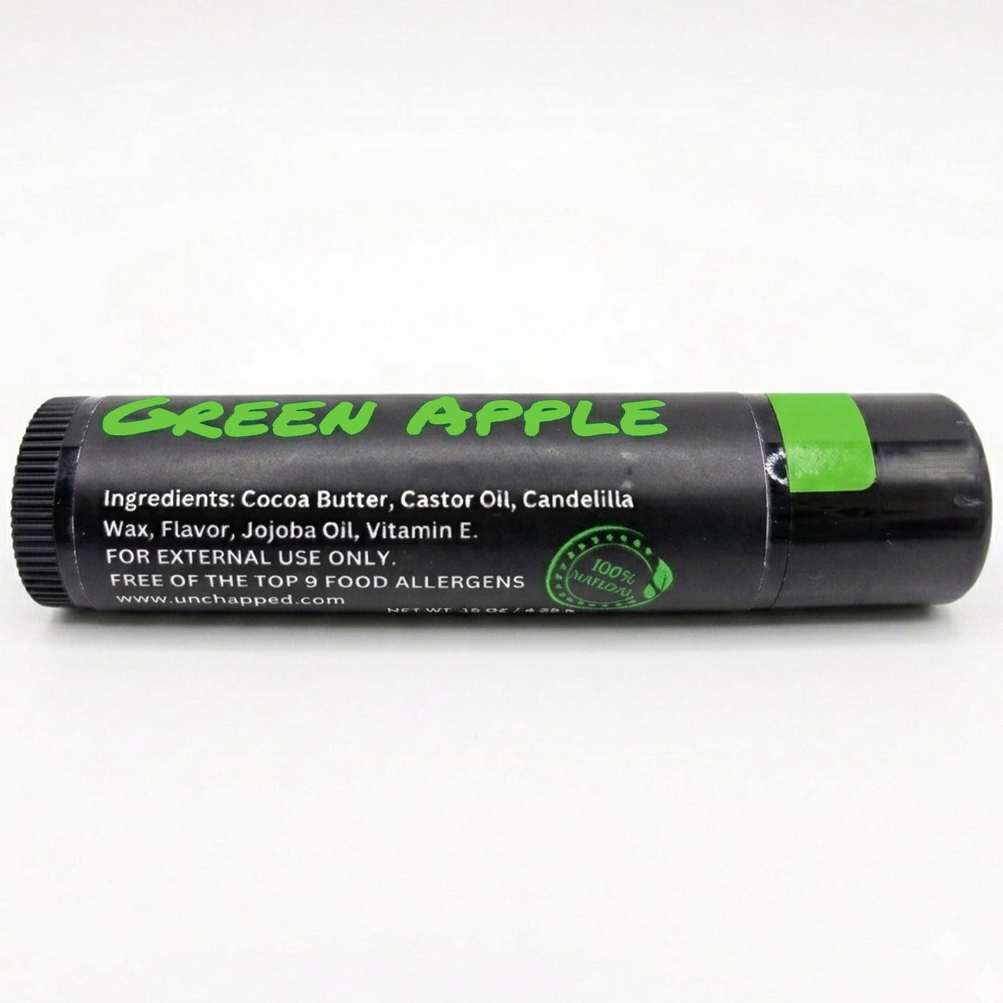 UNCHAPPED Vegan Lip Balm - All Natural and Free of Beeswax, Soy, Nut, and Top 9 Food Allergens (Green Apple) Beauty and Personal Care UNCHAPPED