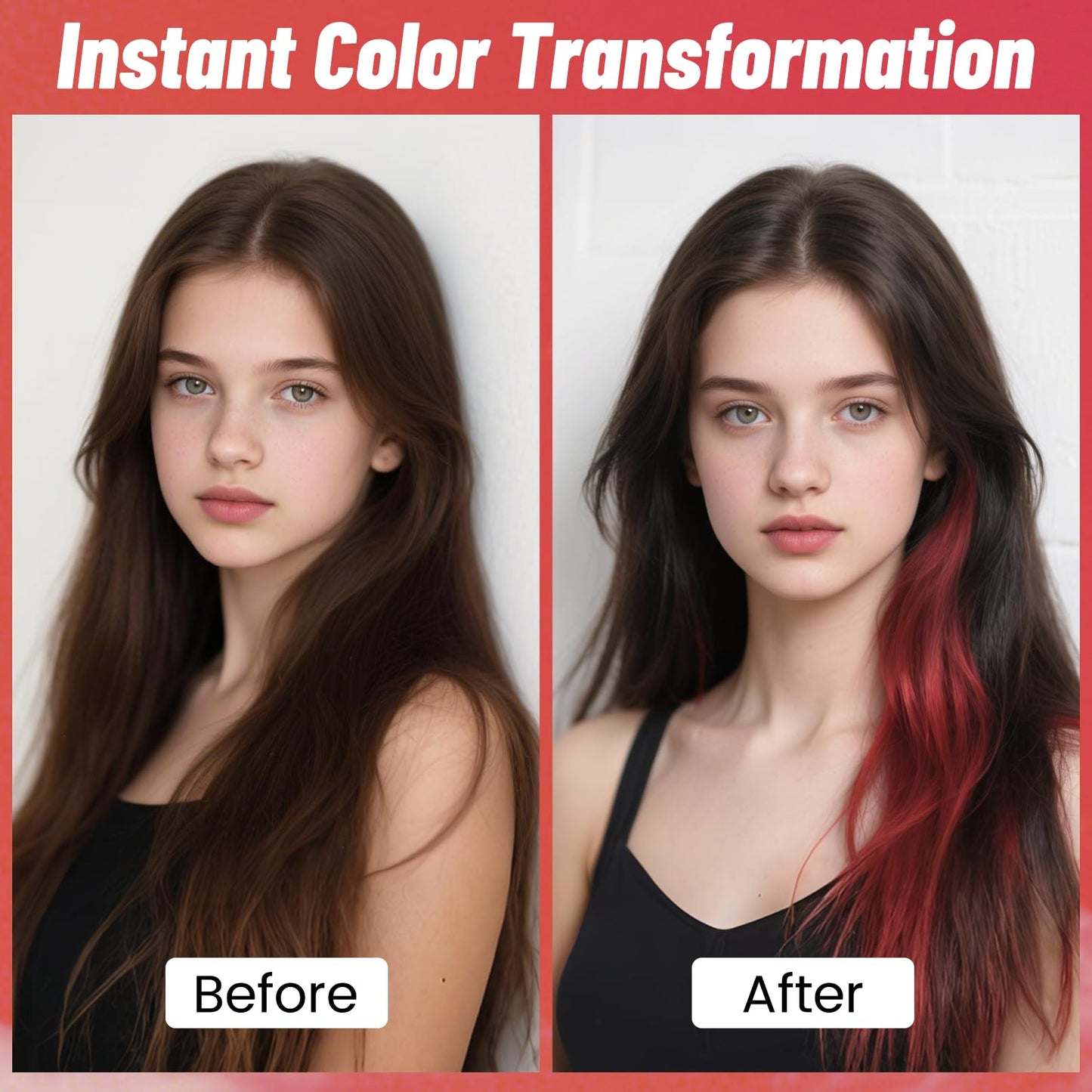 Red Hair Spray, Seaboll Temporary Hair Color Spray for Kids Women Men-4.06 oz- Safe Non Sticky Washable One Day Hair Dye Spray,Disposable Accessories Beauty & Personal Care Seaboll
