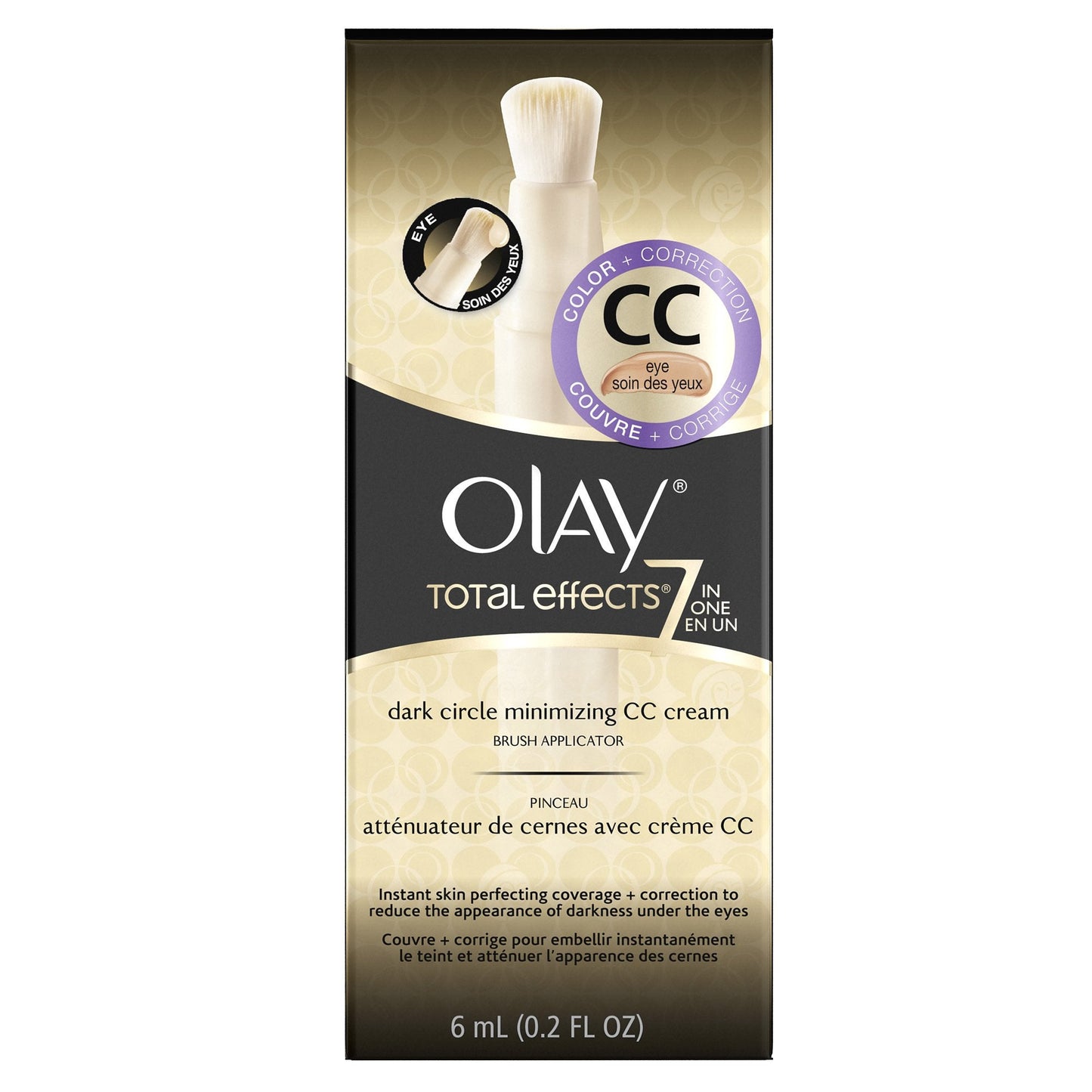 Olay Total Effects Dark Circle Minimizing Cc Cream Brush, 0.2 Fluid Ounce Beauty & Personal Care Olay