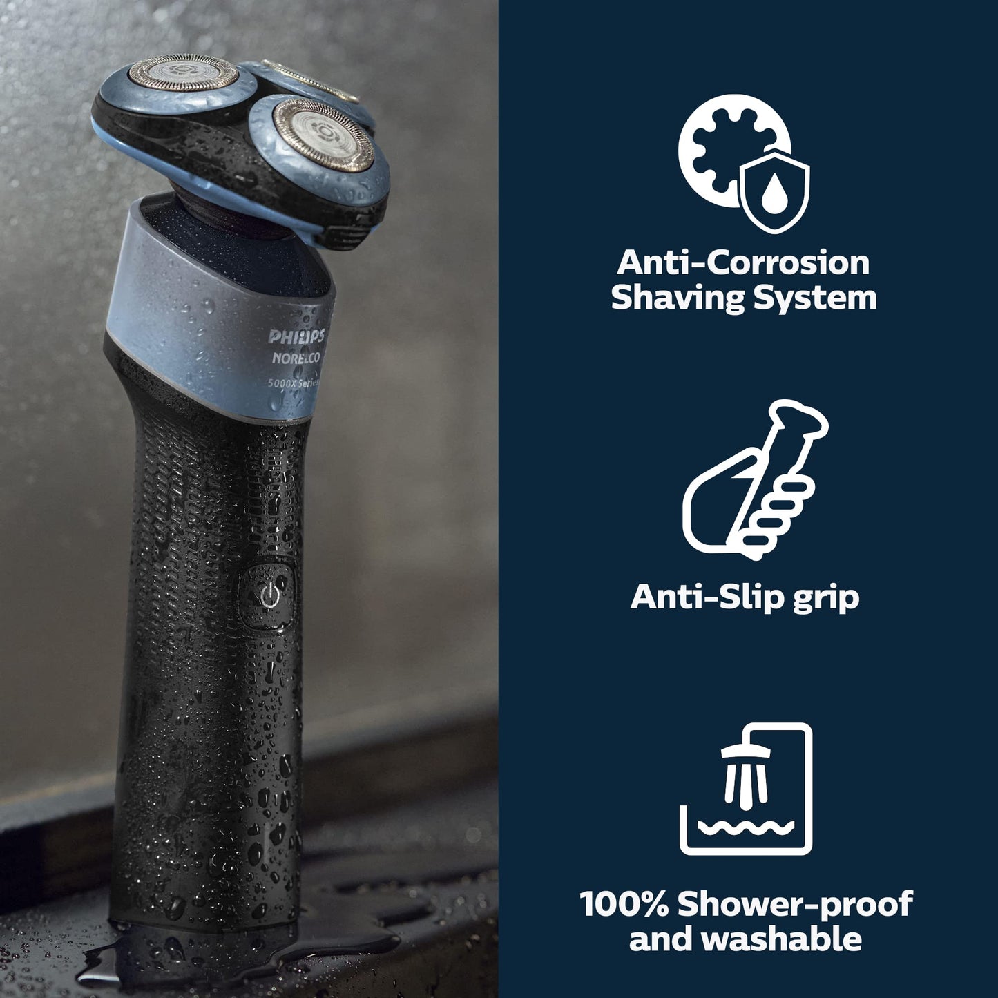 Philips Norelco Shaver 5000X, Rechargeable Wet & Dry Shaver with Precision Trimmer and Storage Pouch, X5006/85 Beauty and Personal Care Norelco